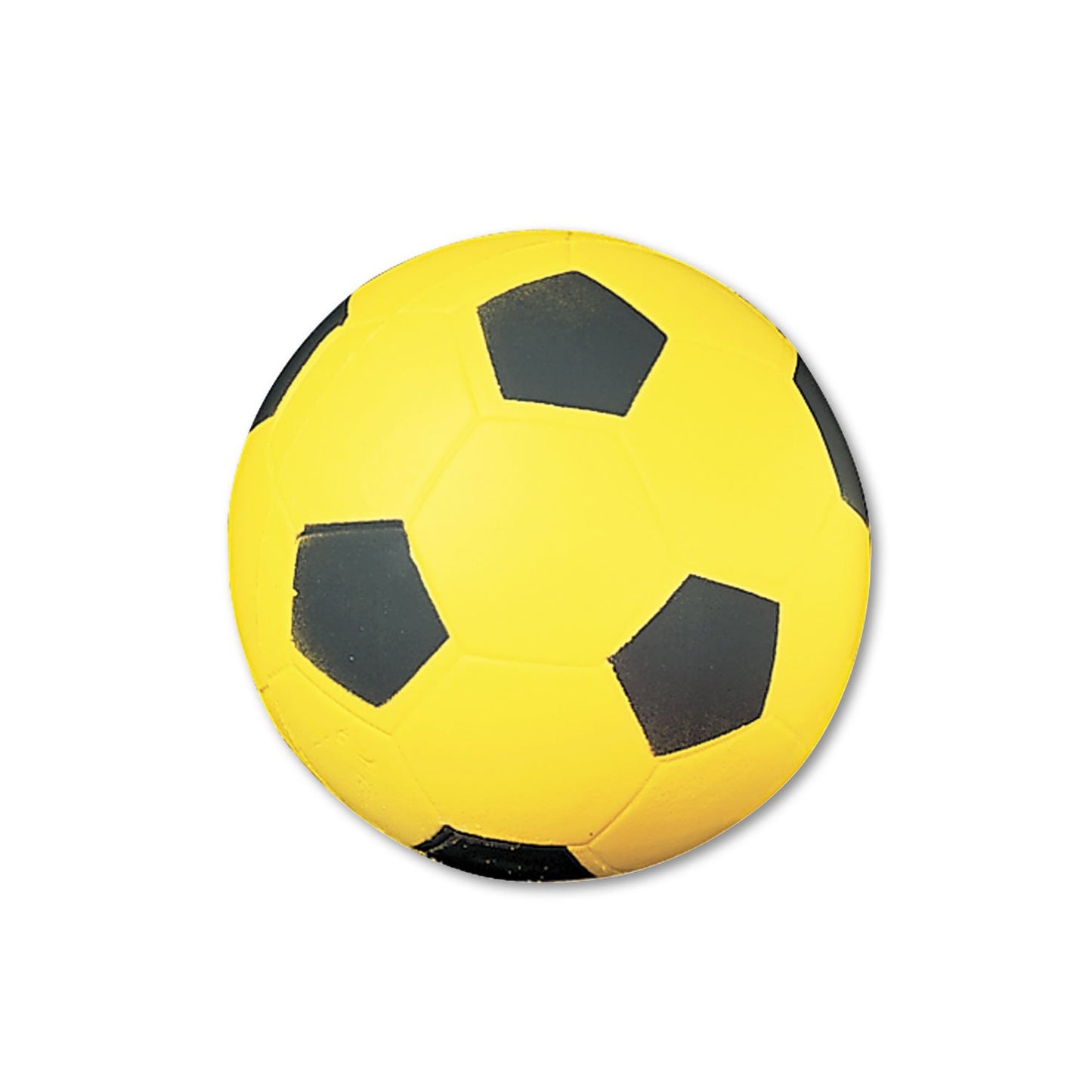 Champion Sports - Pelota de fútbol de Espuma de Alta Densidad, Color Amarillo, Negro, 4