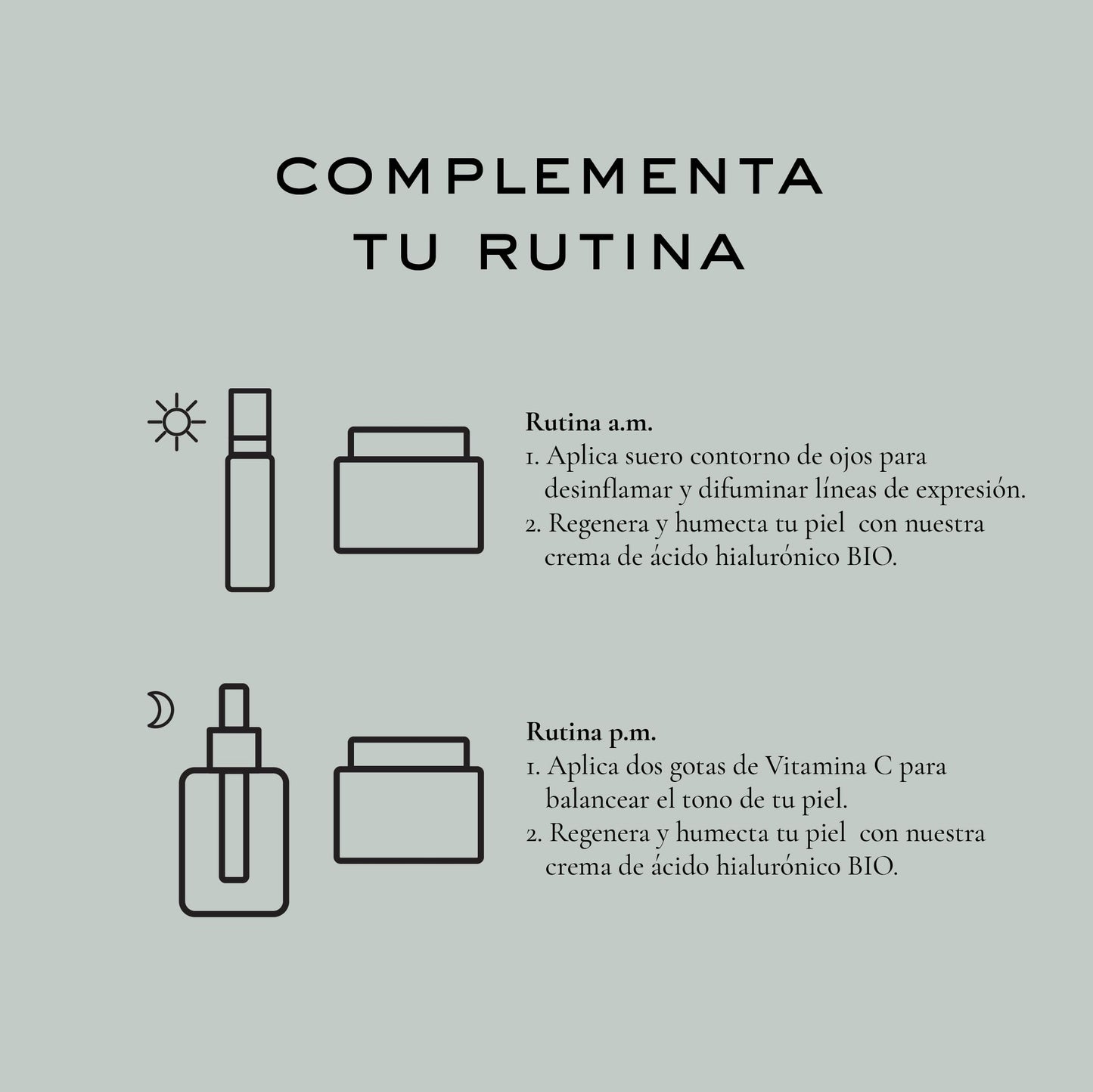 Remedios del Bosque. Suero contorno de ojos Péptidos + Bambú.