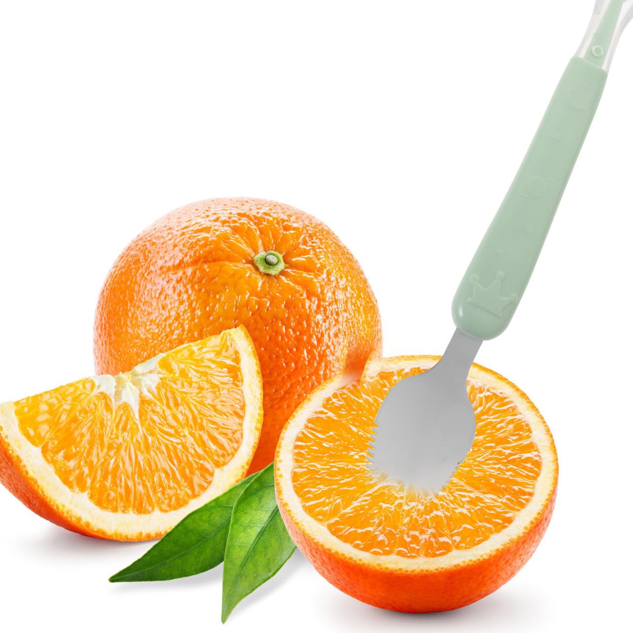 Ipetboom 1 Cuchara Para Pomelo Cuchara Con Borde Dentado Cuchara Para Cuchara Dentada Raspador De Raspador De Comida Para Bebé Cuchara Para Comida De Bebé Verde
