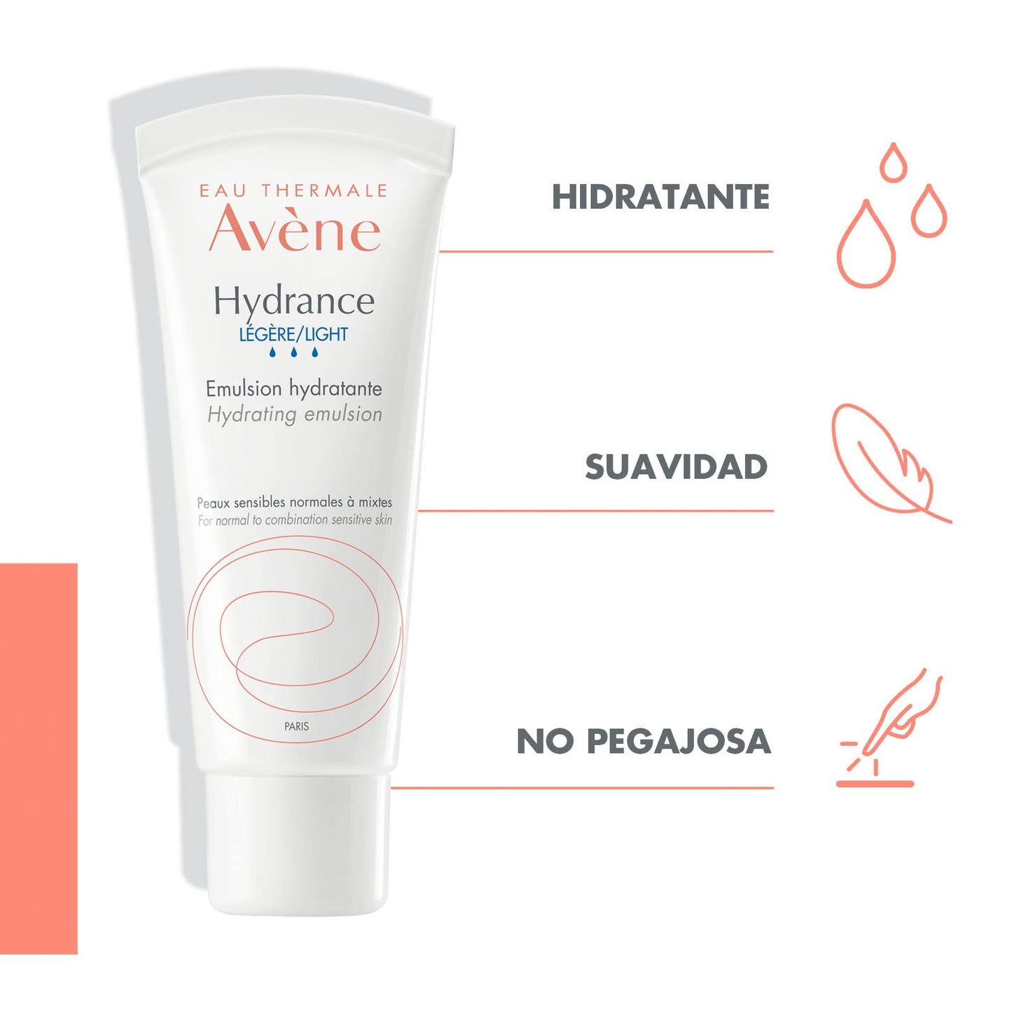 Avène Hydrance Ligera, Crema Hidratante Facial, 40ml