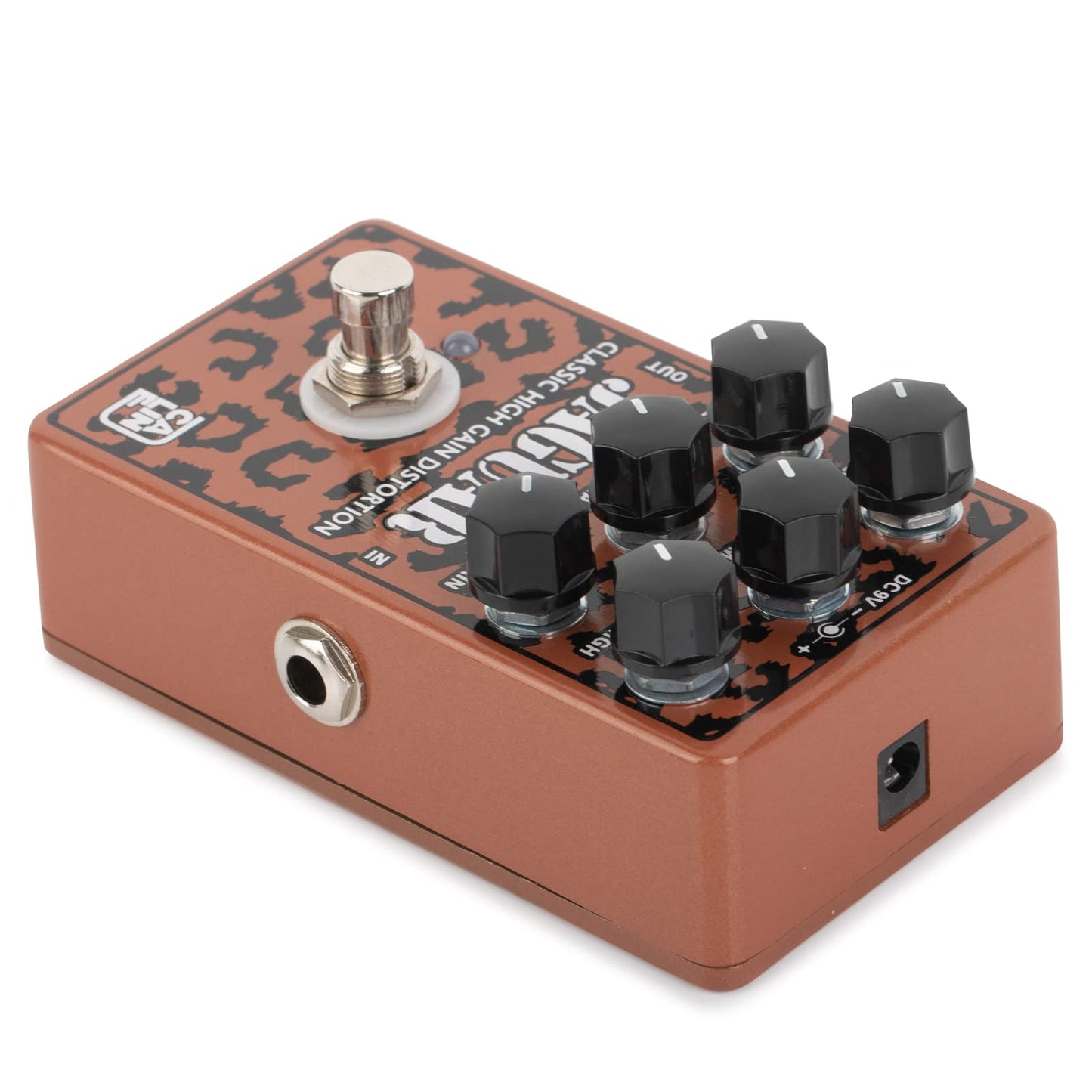 Caline CP-510 Jaguar - Pedal de efecto guitarra distorsión True Bypass carcasa de aleación de aluminio
