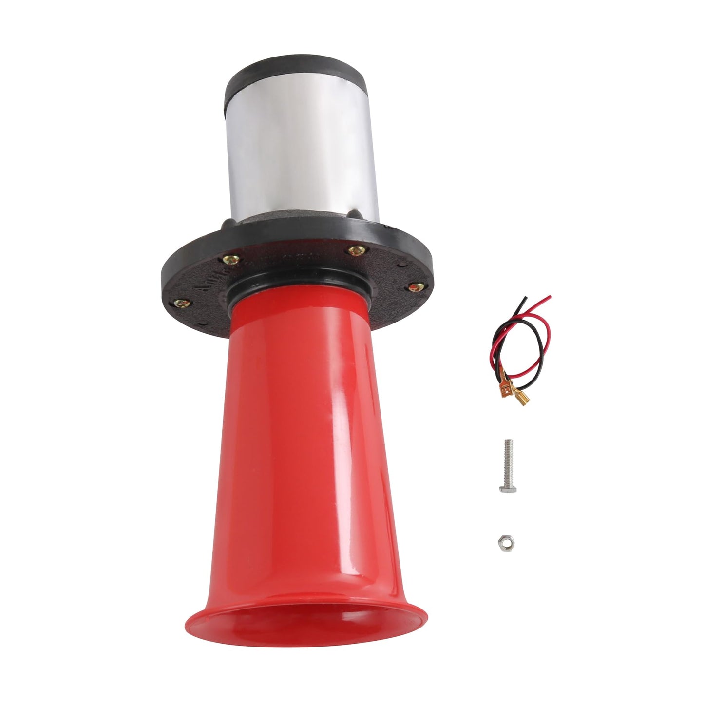 Jdmspeed New Red Ahooga clásico Style para cuerno de coche de 12 voltios de moda antigua Klaxon