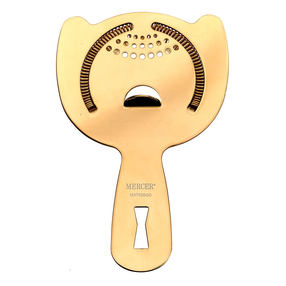 Barfly M37026 - Colador Hawthorne de acero inoxidable, resistente, Filtro de pasador de alta resistencia, Dorado, 1