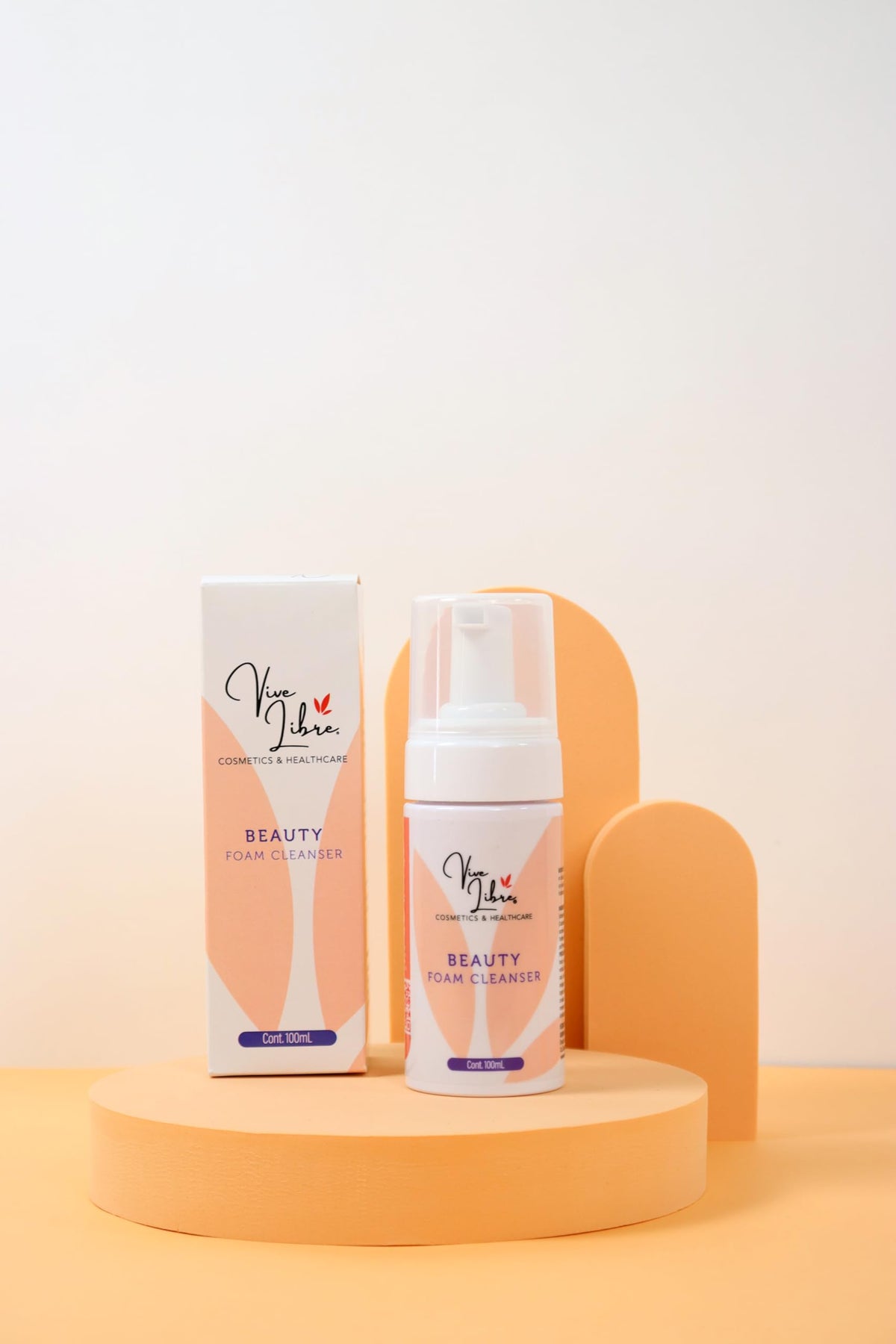 Beauty Foam Cleanser- Limpiador en Espuma- Para Todo Tipo de Piel- Vive Libre Cosmetics