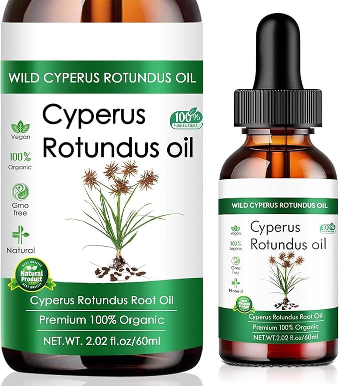 Cyperus Rotundus Oil for Hair Removal and Skin Nourishment - 100% Natural Moisturizer - 60ml - (1pcs)