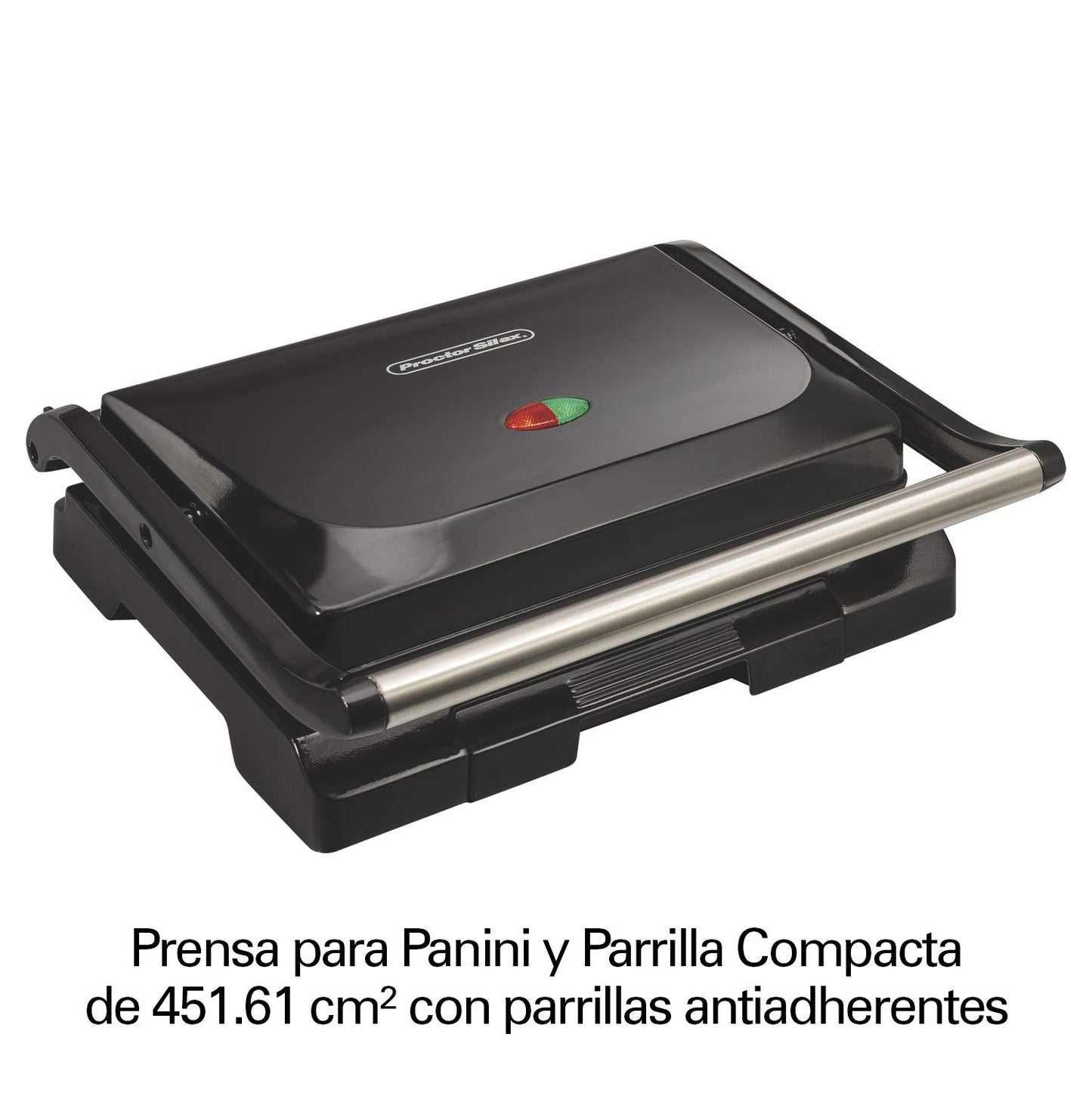 Prensa para Panini y Parrilla Proctor Silex Negra Compacta