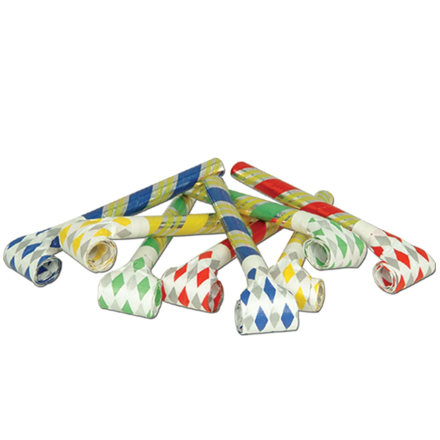 Beistle 50421 Super-Tube Noiseless Blowouts, 16-Inch, Assorted Color