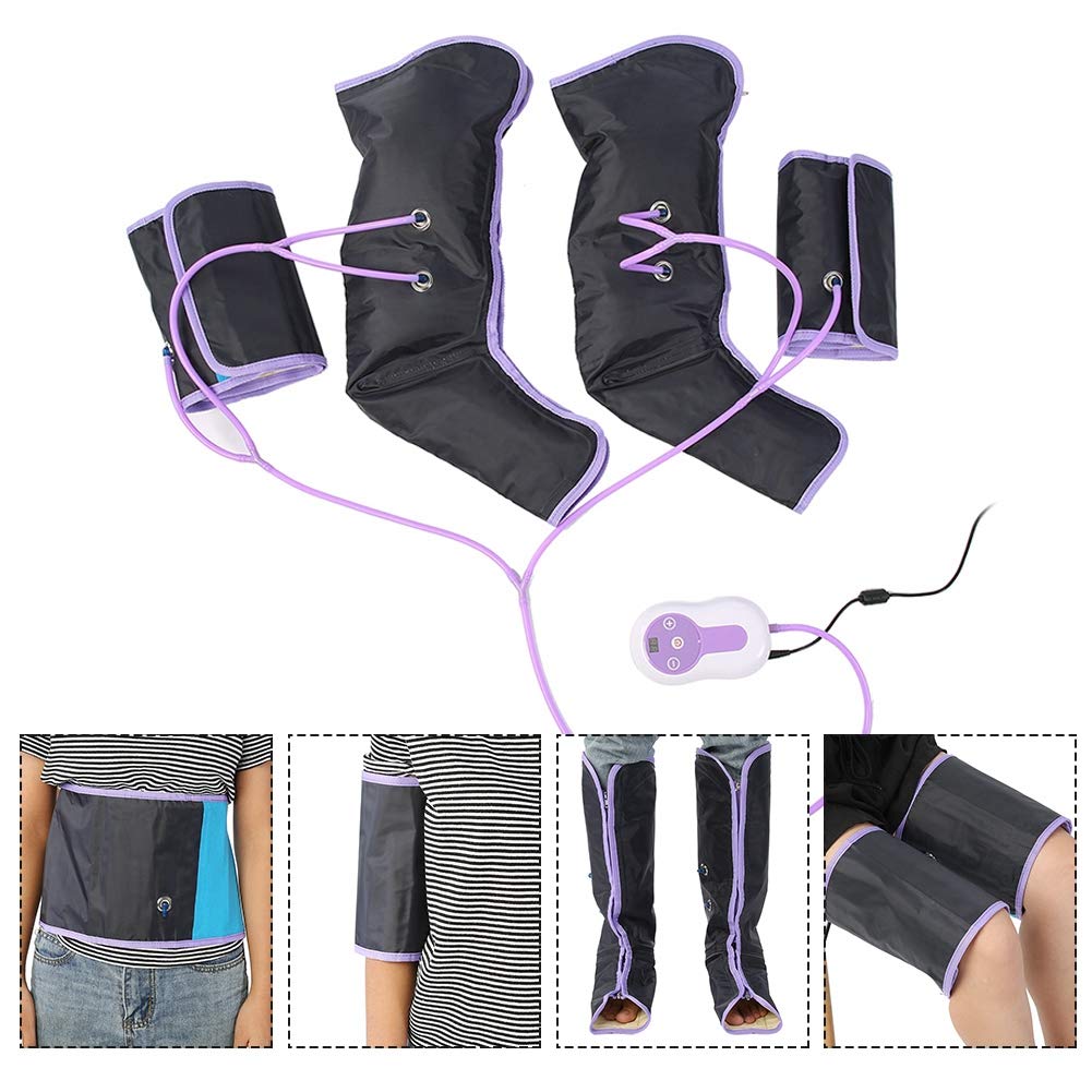 Masajeador Eléctrico de Compresión de Aire para Piernas Brazos Pies con Controlador Manual para Relajación y Mejora de Circulación
