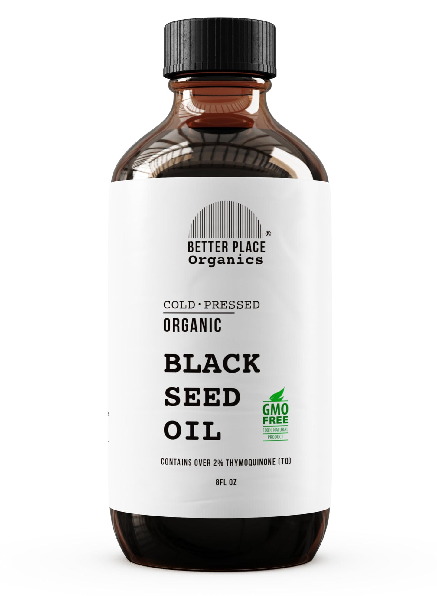 BETTER PLACE ORGANICS- Aceite de semilla negra orgánico | Líquido puro 100% virgen prensado en frío | Súper antioxidante | Uso externo en