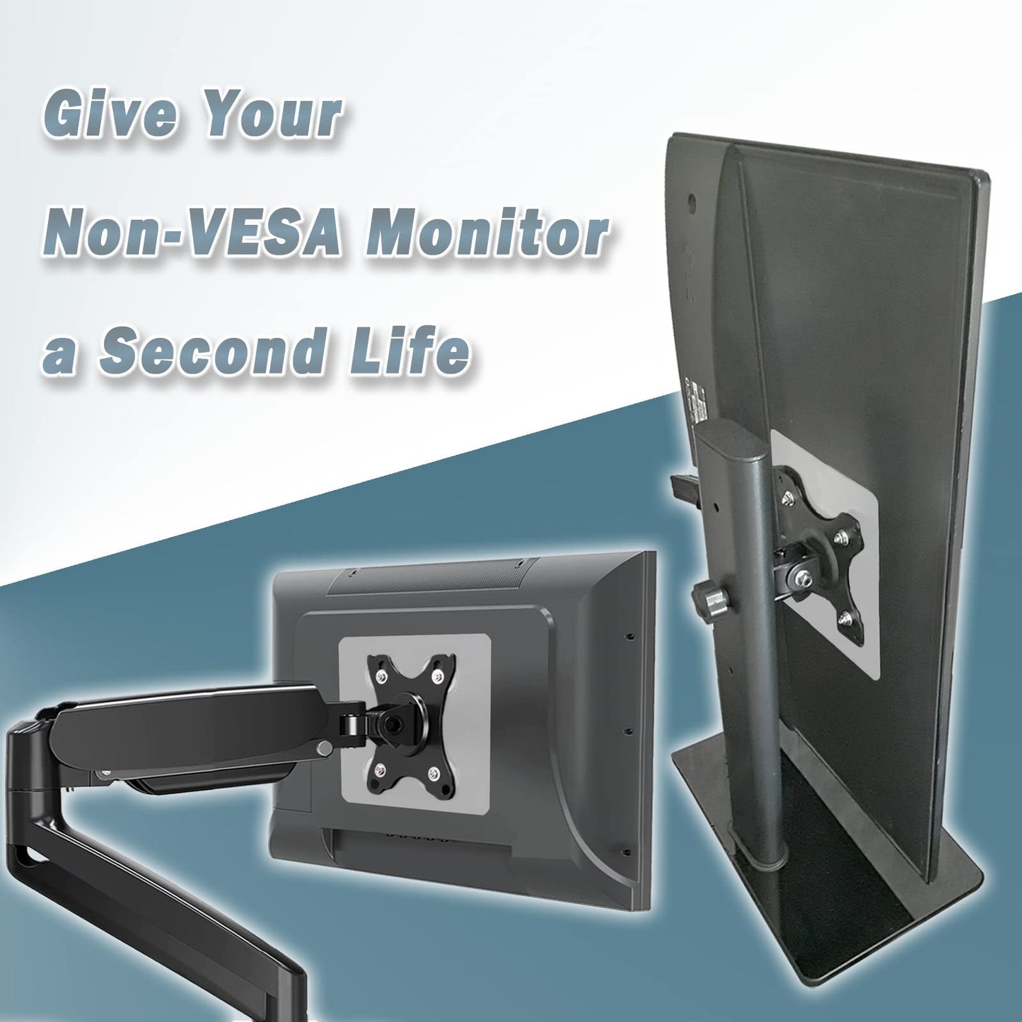 Adaptador Universal para Montaje VESA en Monitores No VESA de 13 a 27 Pulgadas