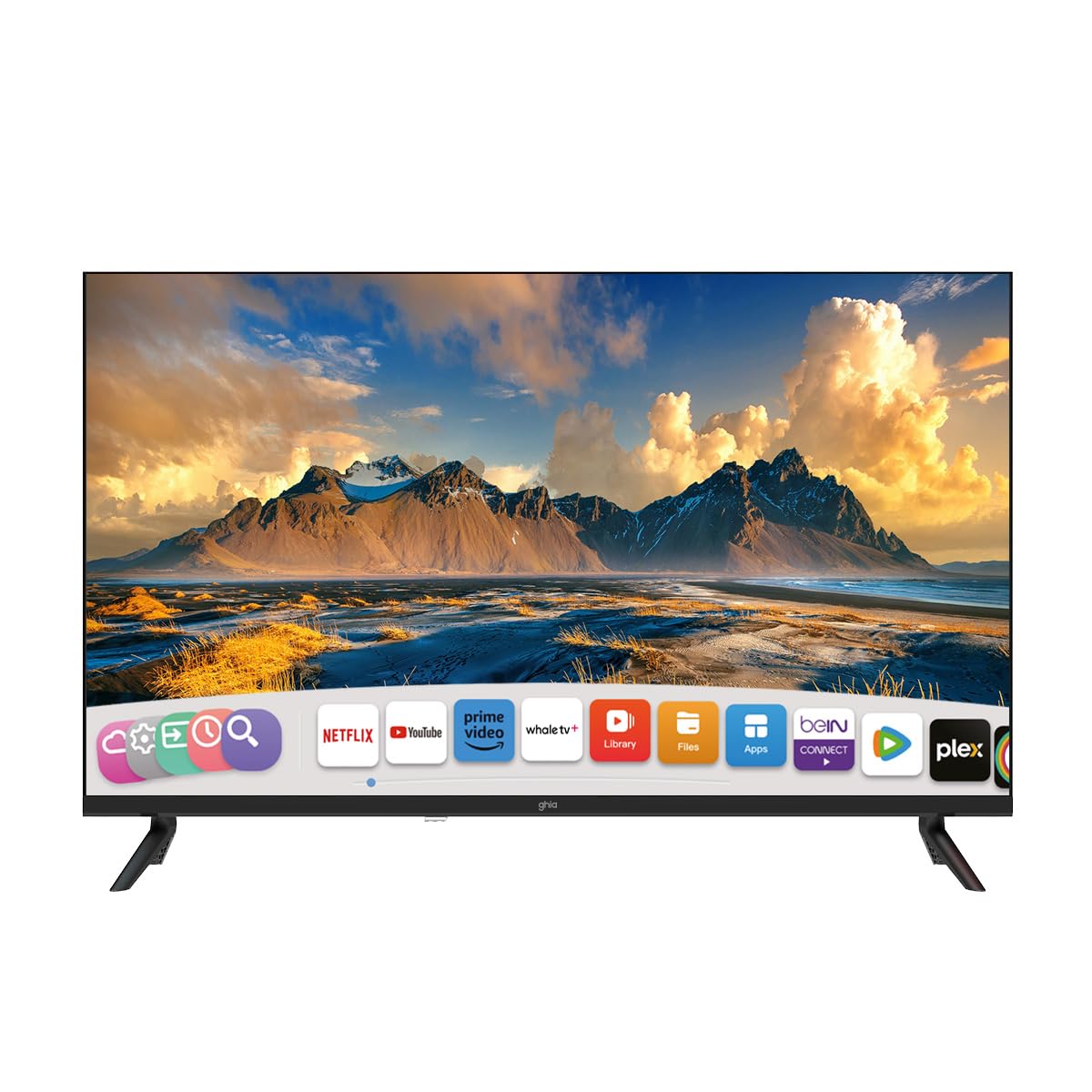GHIA Pantalla Smart TV 40" Whale TV, Full HD, 3 HDMI, 2 USB, WiFi