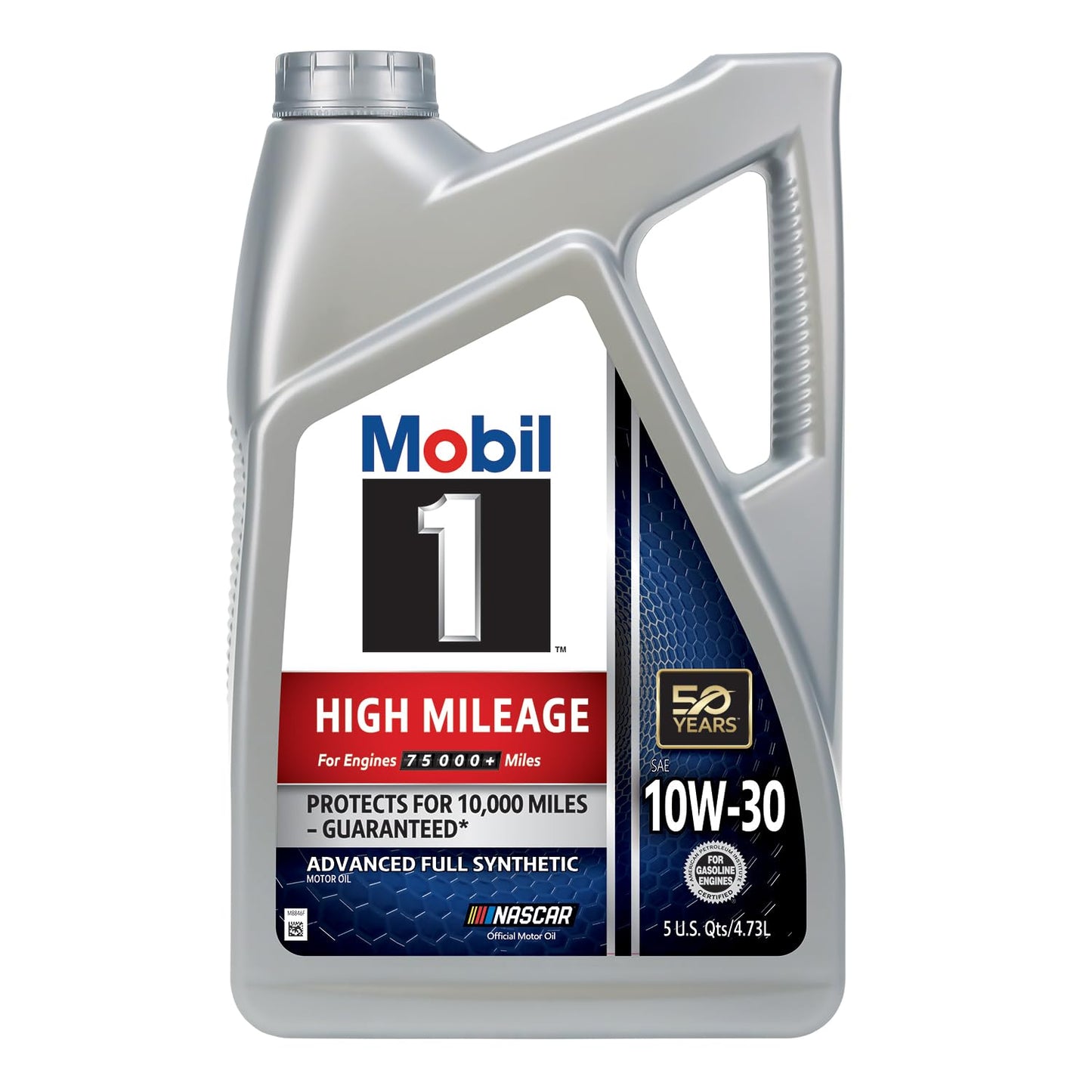 Aceite de Motor Mobil 1 10W-30 Alto Kilometraje 5 Quart