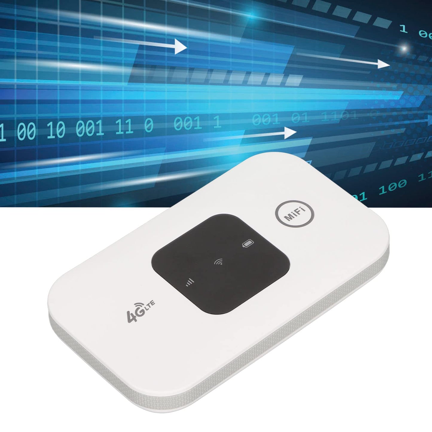 Luqeeg Enrutador de Punto de Acceso Móvil WiFi 4G LTE, Punto de Acceso a Internet Portátil, Tarjeta SIM de Alta Velocidad de 150Mbps, 10 Usuarios Compatibles para el Hogar, la Oficina