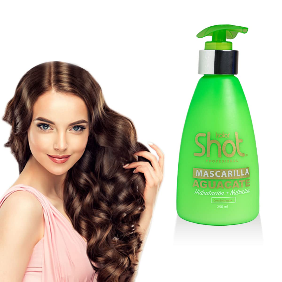 Mascarilla para Cabello Kolor Shot Aguacate Tratamiento Reconstructor Hidrata y Nutre