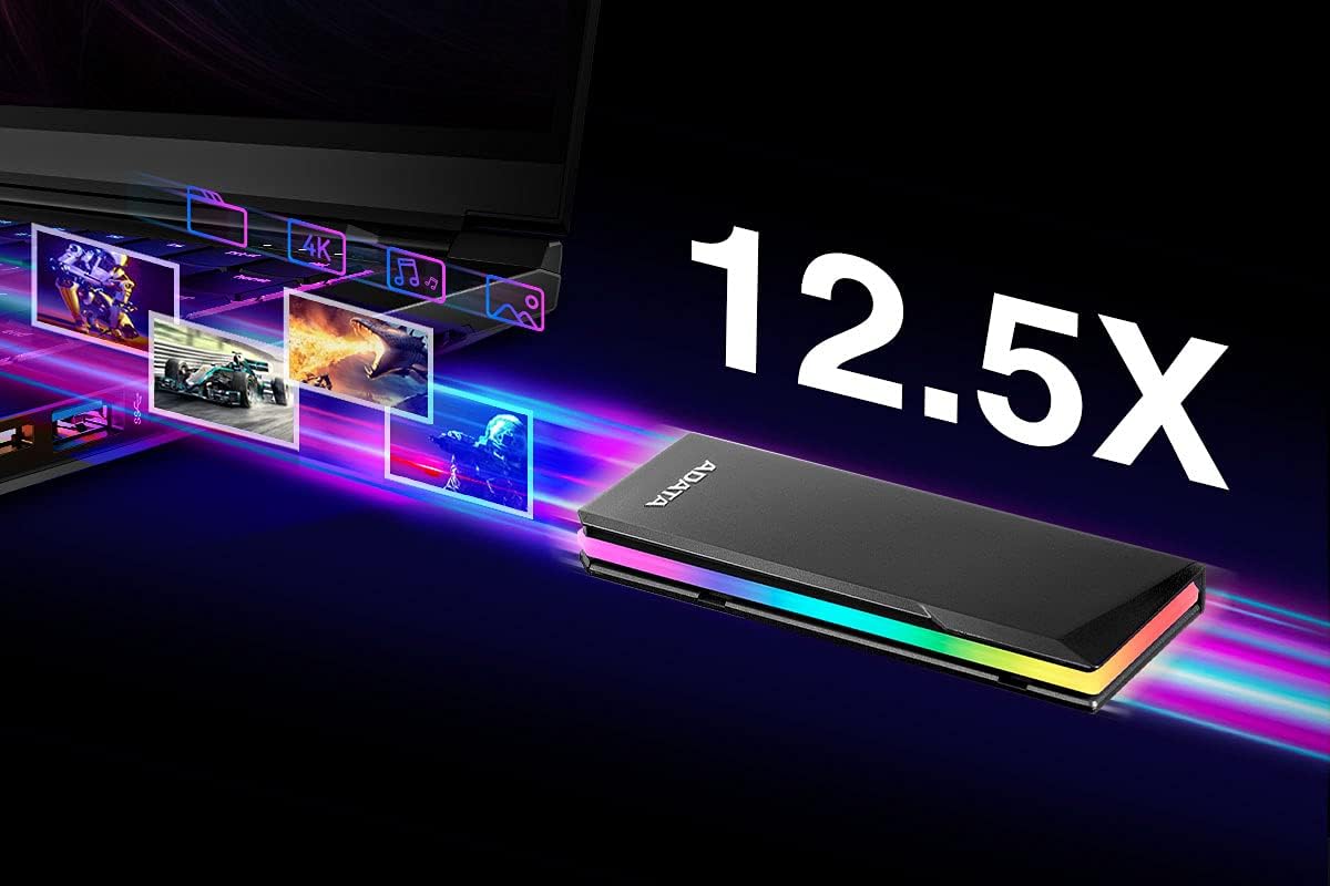 Adaptador de Caja Externa Portátil ADATA Aluminio USB 3 Gen 2 Type-C SSD con Diseño sin Herramientas