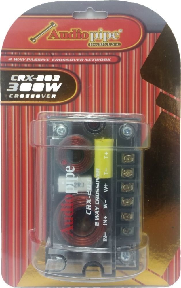AUDIOPIPE CRX-203 2-Way 4-Ohm Car Audio Passive Crossover Networks CRX203
