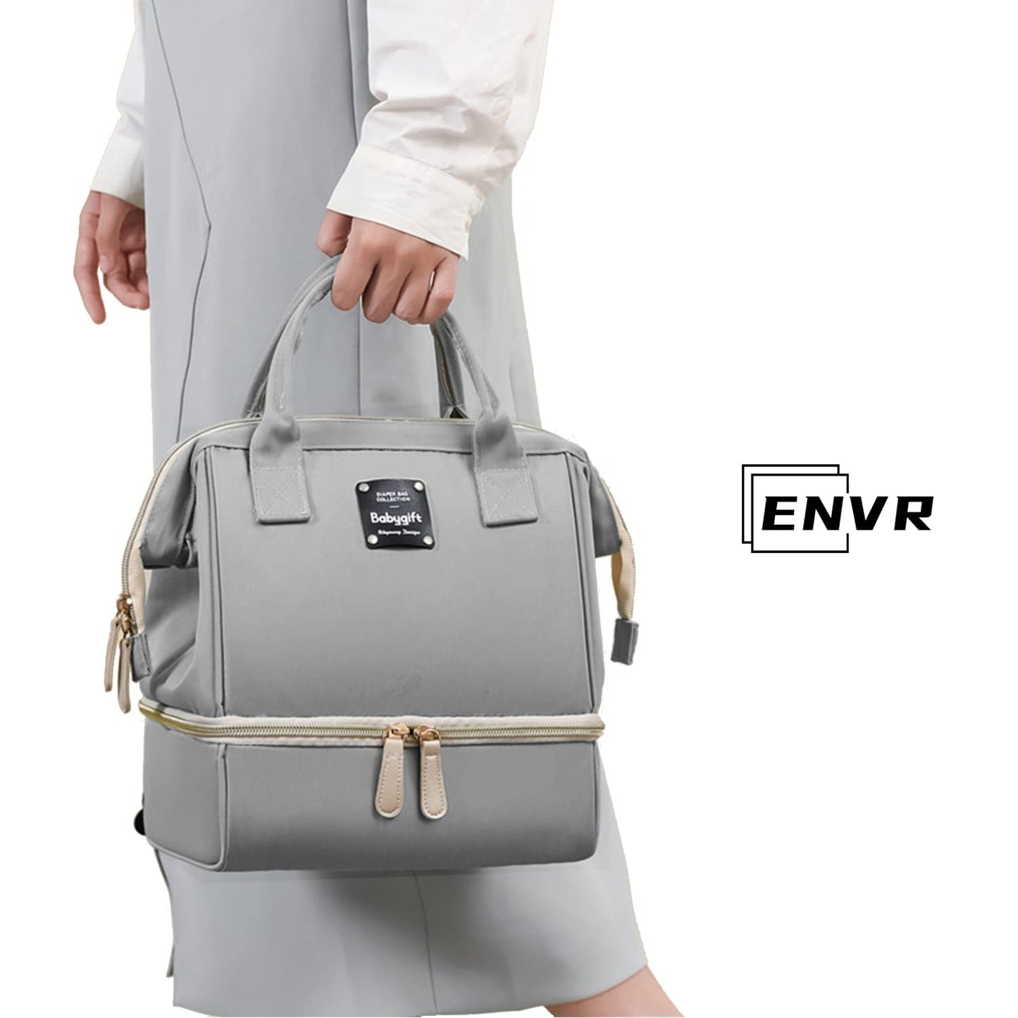 ENVR Hielera para Leche Materna, Bolsa Enfriador de Leche Materna de Doble Capa con 2 Hielo, Bolsa Termica Leche Materna que Mantenga Leche Materna Fresca Durante 8-9 horas, Ideal para Viaje y Trabajo