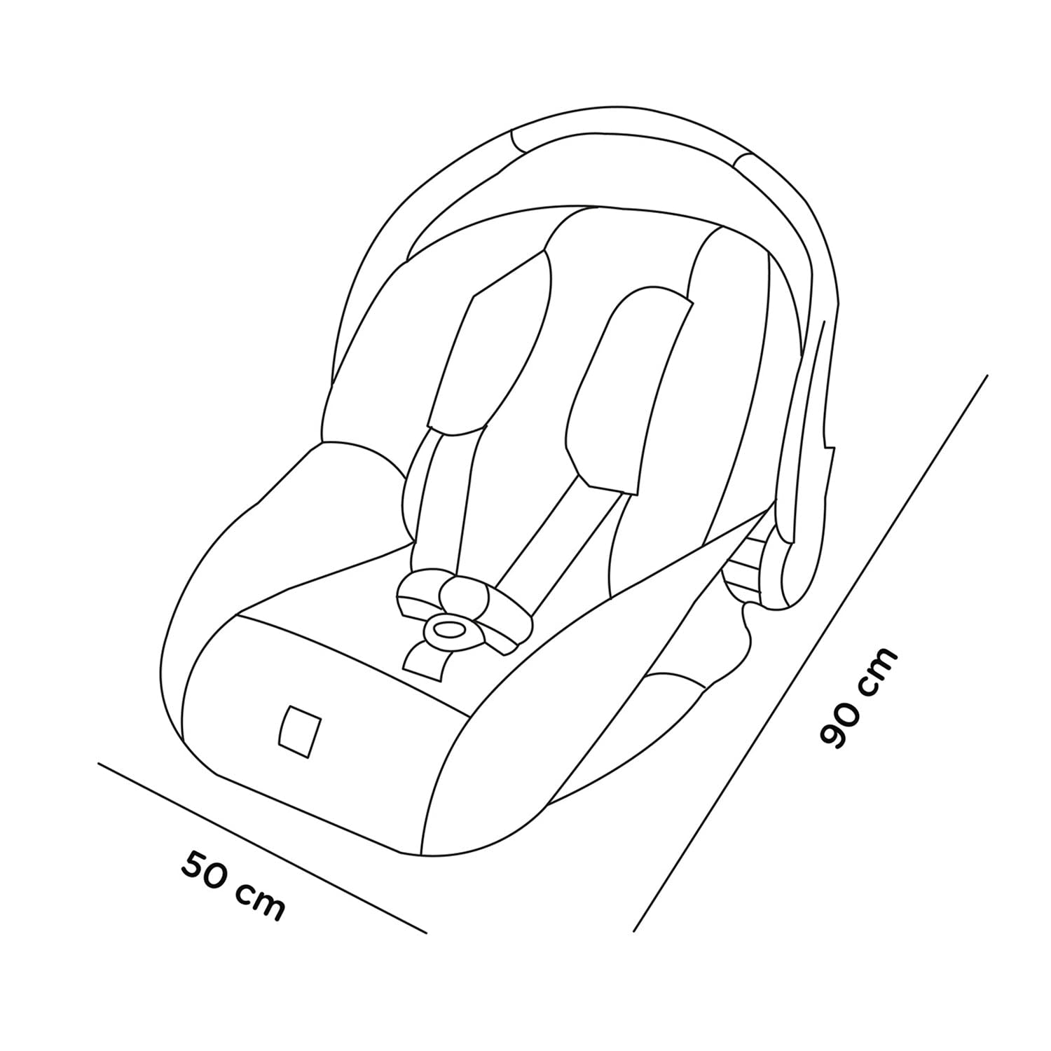 Funda para Porta Bebé Nap Baby Lunares 100% Algodón Hipoalergénica con Resorte Ajustable