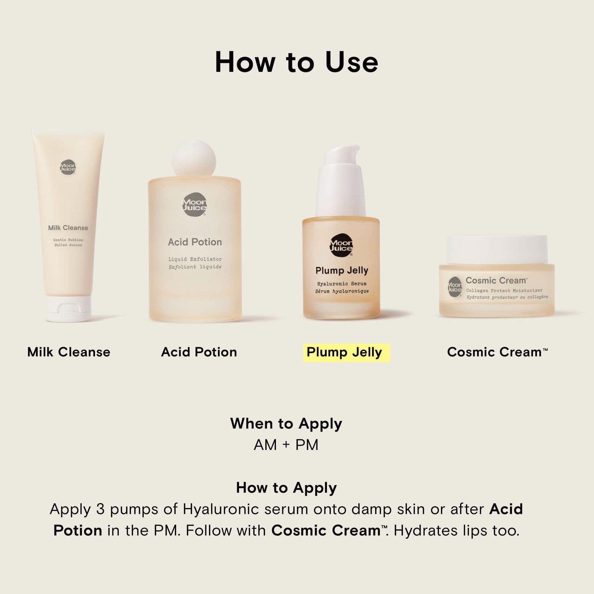 Suero de Gelatina Moon Juice Vegano Hidratante Adaptogénico