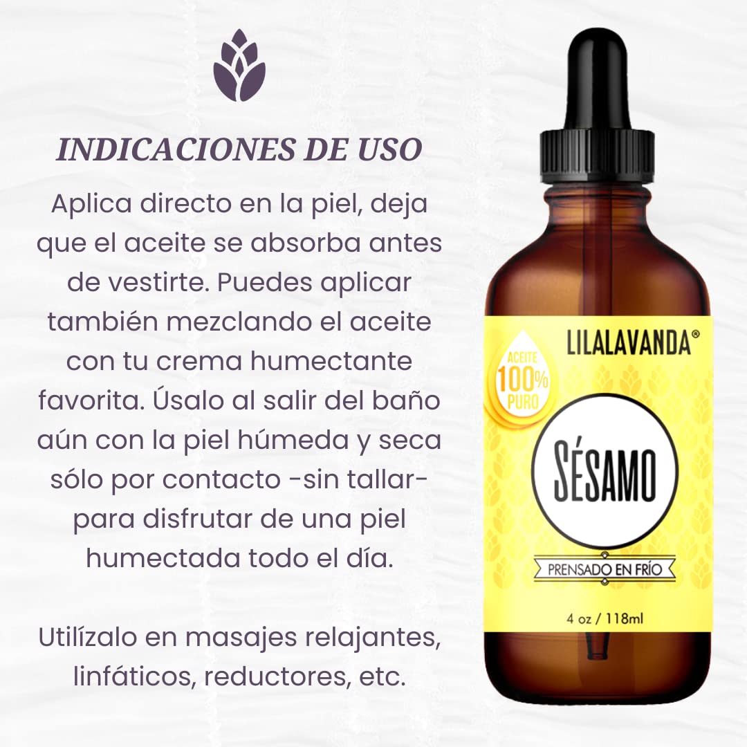 Aceite de Sésamo Orgánico Premium para Aromaterapia y Masajes de Calidad Suprema - ¡Compra Online Hoy!