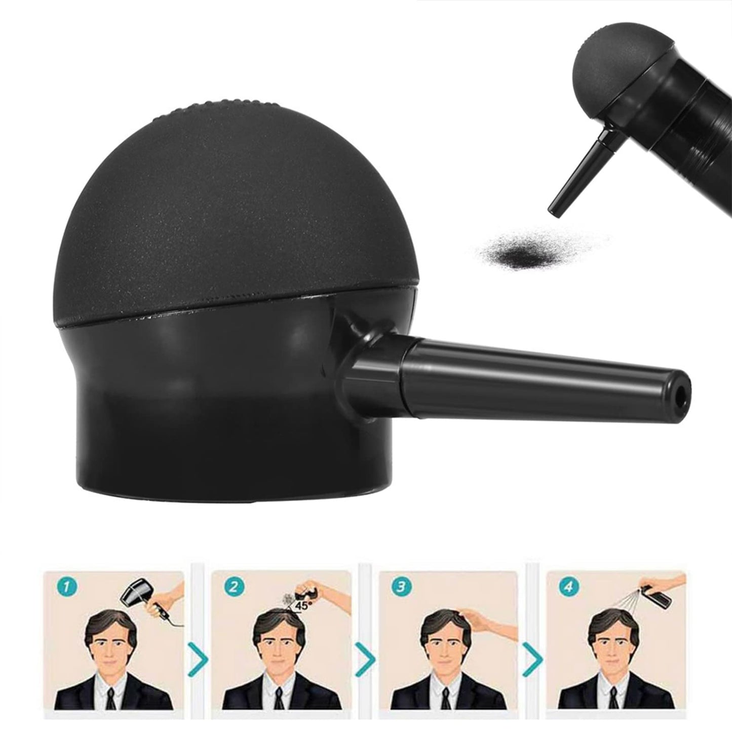Atomizador Profesional de Aplicación en Aerosol para Fibras de Construcción de Cabello, Herramientas para Engrosamiento de Cabello Toppik, Aplicador de Spray Toppik, Aplicador de