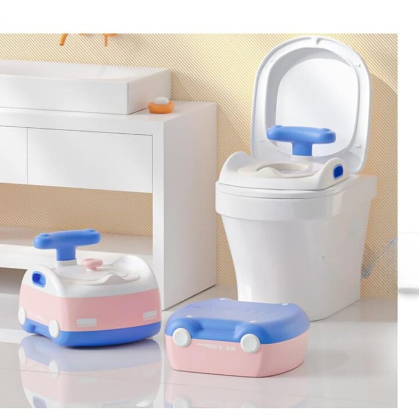 Bacinica Entrenadora PAPU BABY Rosa 3-1 para Niños Pequeños