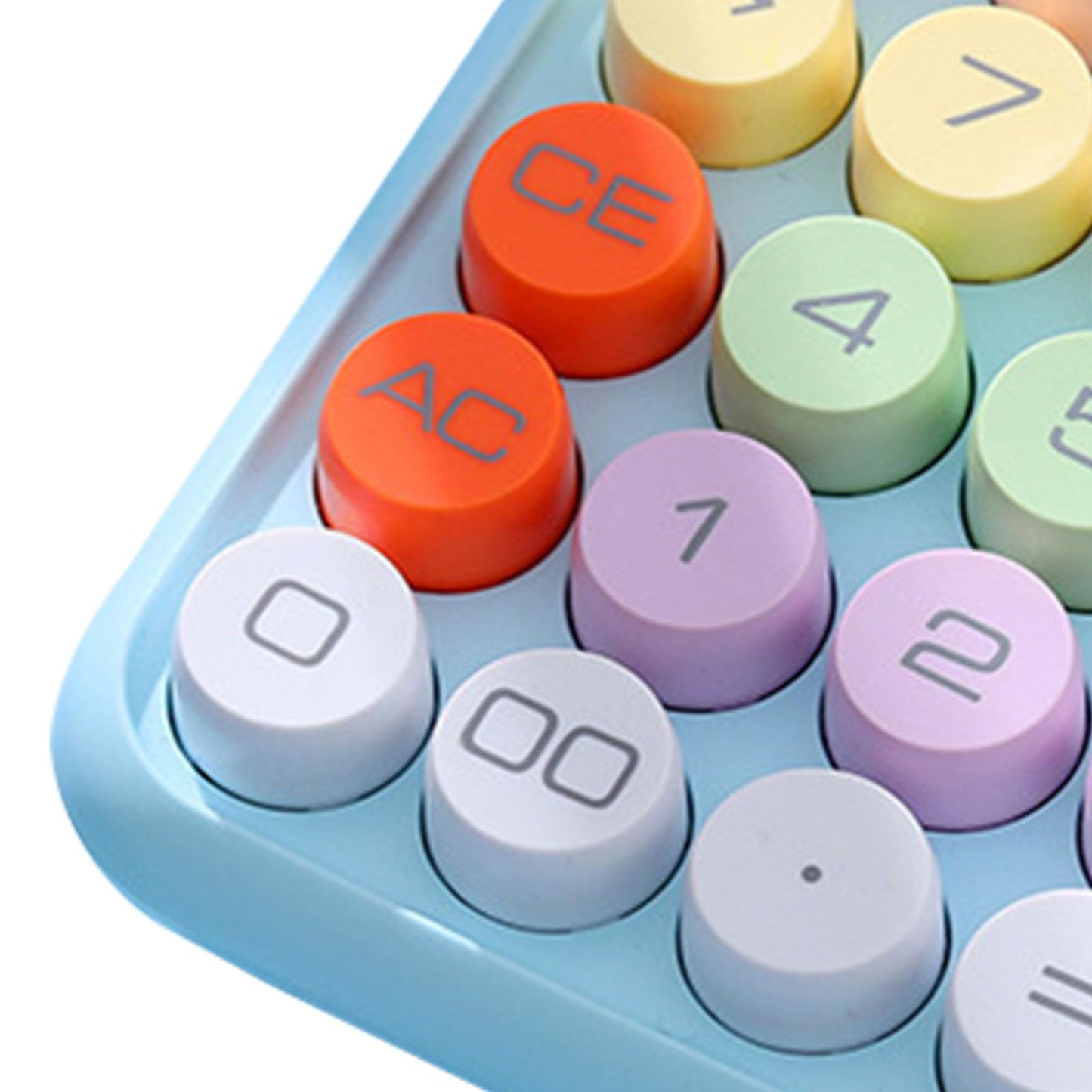 Calculadora Electrónica de Colores, Calculadora a Prueba de Salpicaduras, Conveniente para Uso Escolar y Doméstico (Cielo Azul)