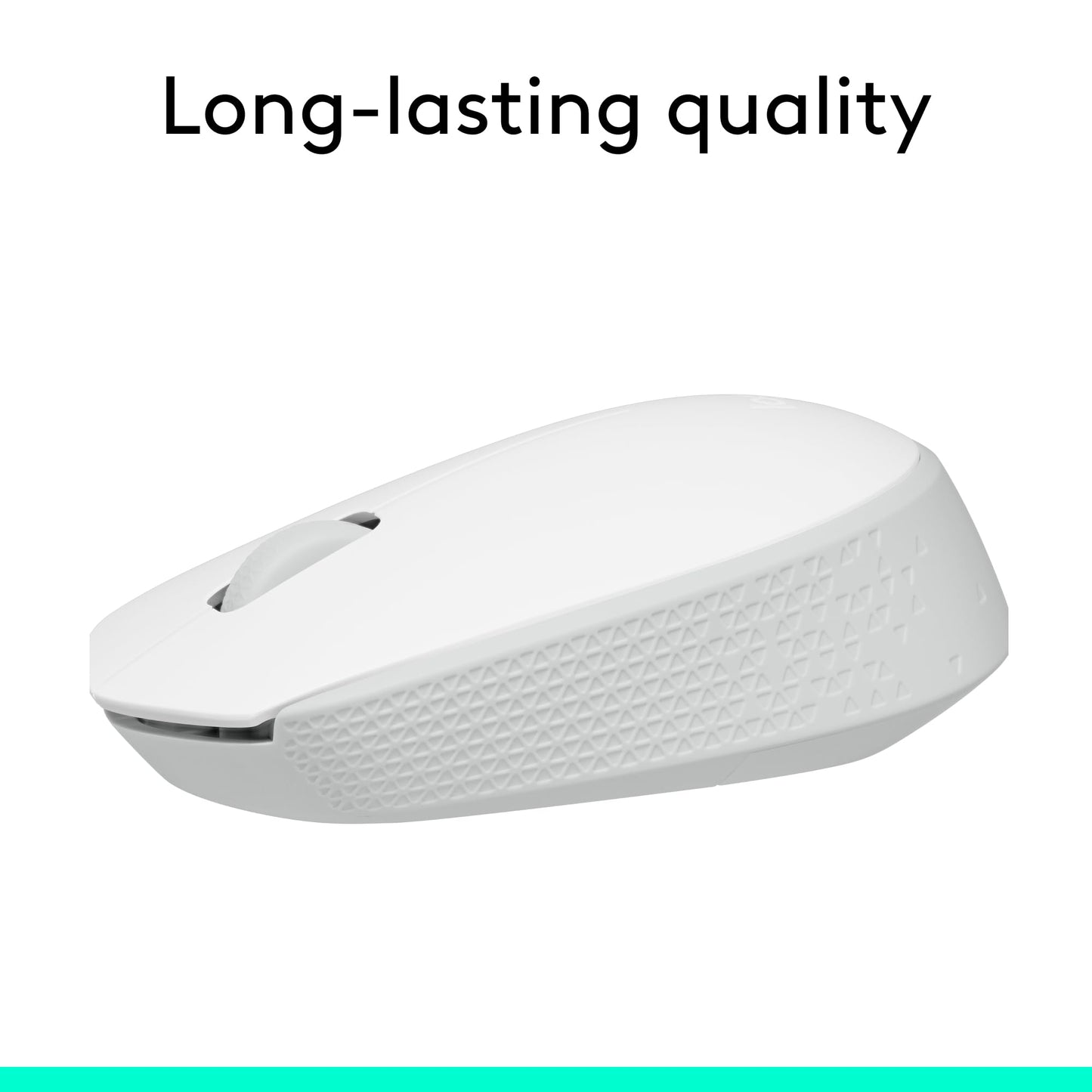 Logitech M170 Mouse Inalámbrico, con tecnología 2,4 GHz, batería de hasta 12 Meses con Modo Ahorro, Receptor USB, Cursor y Desplazamiento Preciso, Compatible con Windows, Mac y Chrome - Blanco