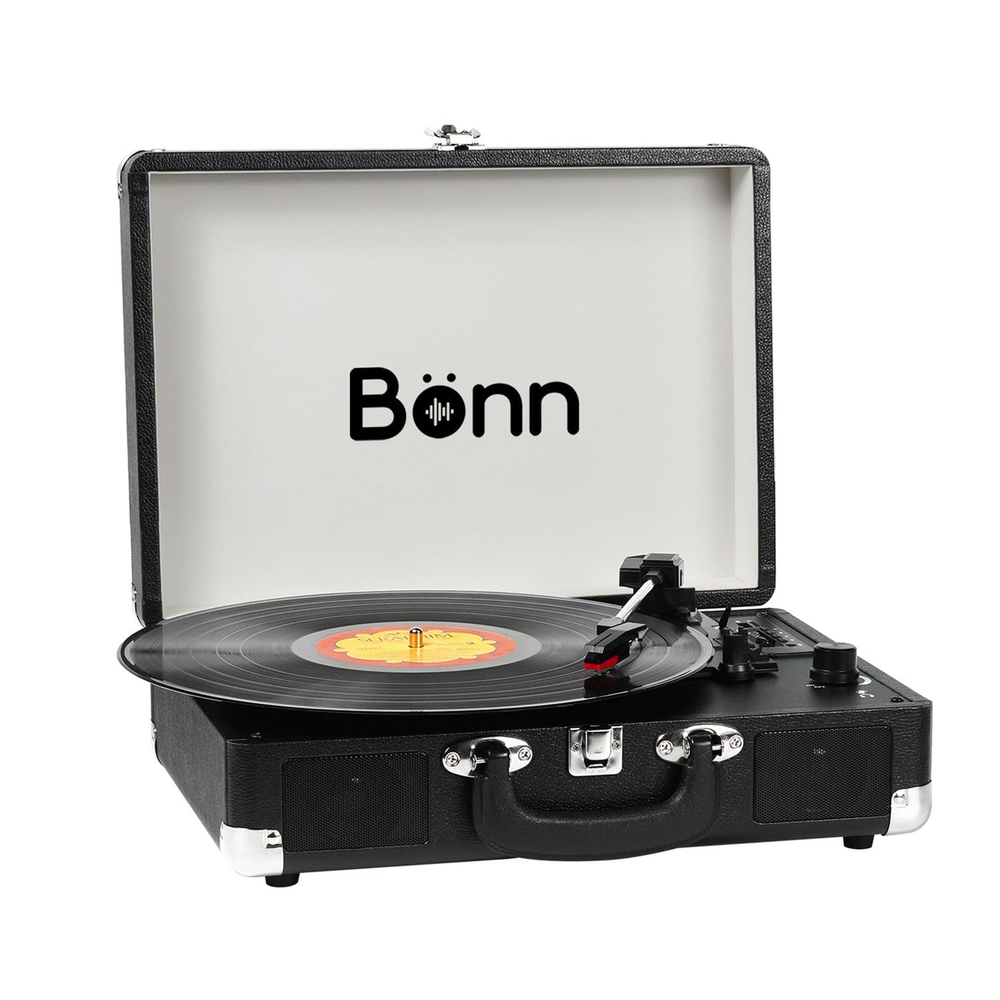 Bonn Maleta Tocadiscos Bluetooth Negro