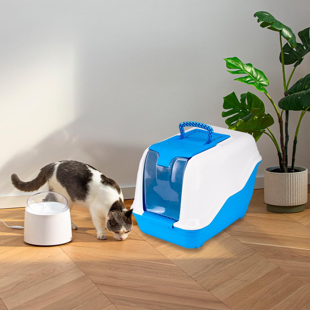 Fancy Pets Arenero con Tapa y Puerta Abatible para Gato Tamañi Chico