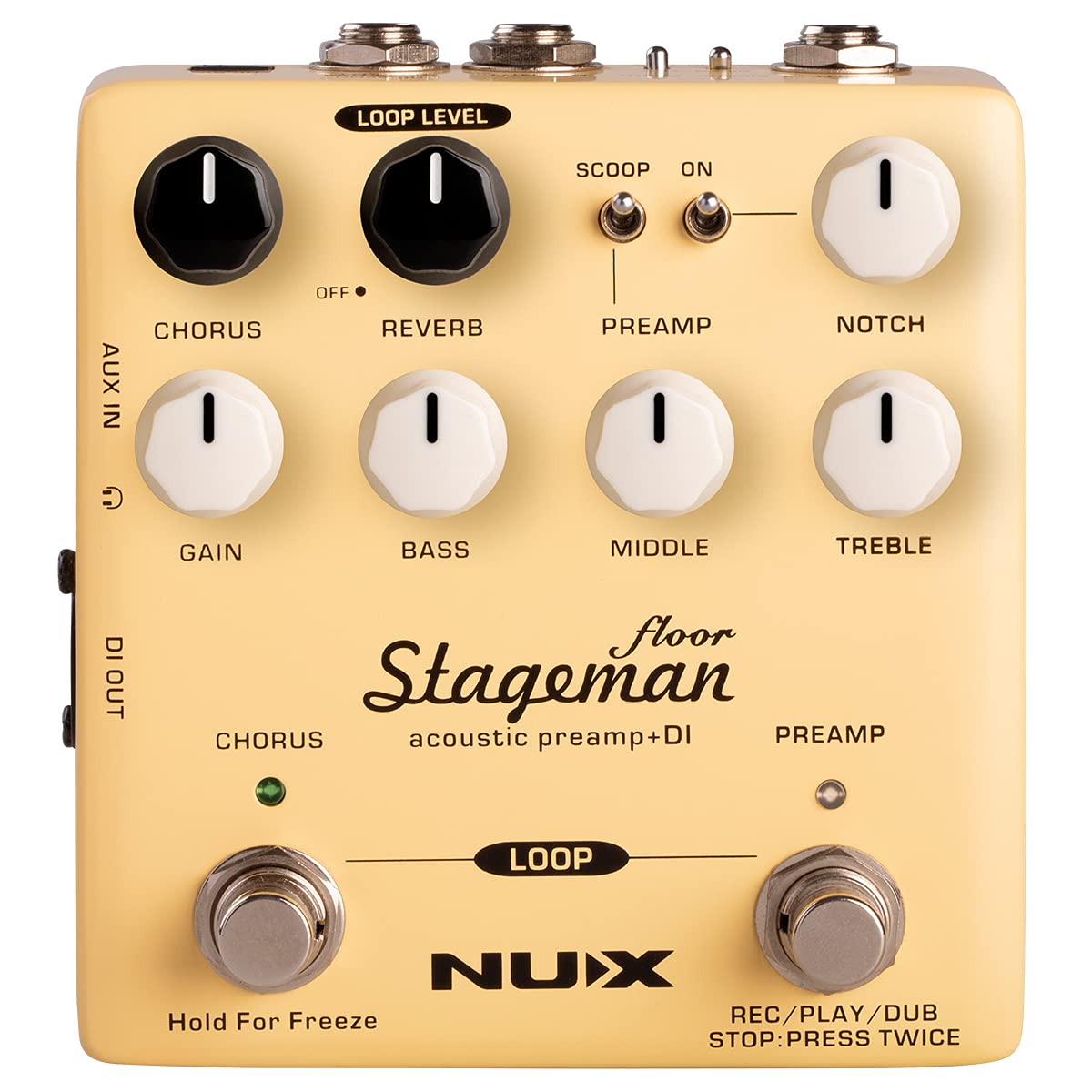 NUX VANUXNAP5 Pedal, Nap-5 Stageman Floor Preamp/Di