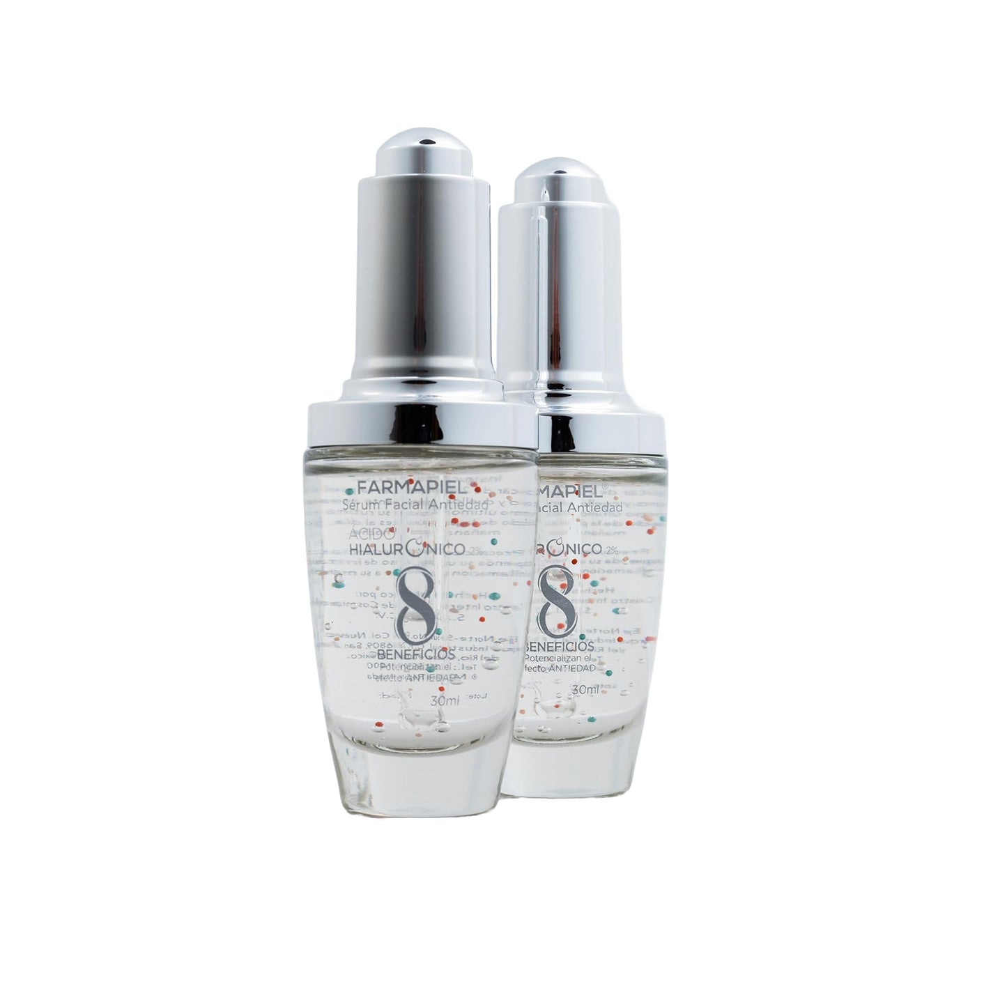 Farmapiel - Sérum Ácido Hialurónico | 30g | Skin Care Suero Rejuvenecedor I Microesferas Vitaminas A + C + E para Hidratación Profunda | Anti Arrugas Aporta Luminosidad y Disminuye Líneas de Expresión (2 Pack)