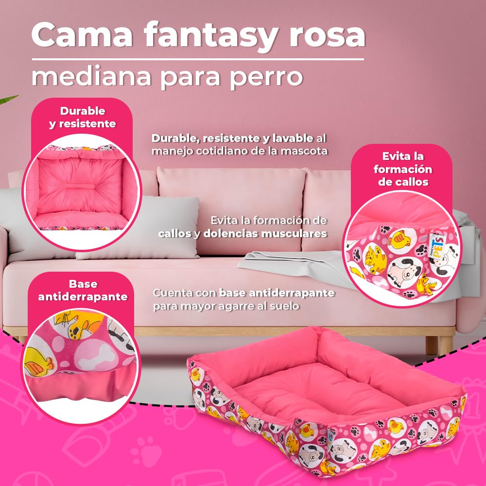 Fancy Pets Cama Fantasy Rosa Med