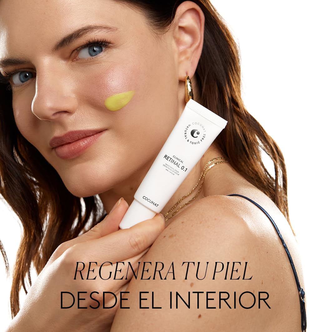 COCUNAT - CLINICAL RETINAL - Serum Retinal 0.1% - Anti Arrugas y Anti Manchas - Reduce Flacidez - Regenera y Rejuvenece - Con Niacinamida, Ácido Hialurónico y Vitamina A - Para Todo Tipo de Pieles - 30ml