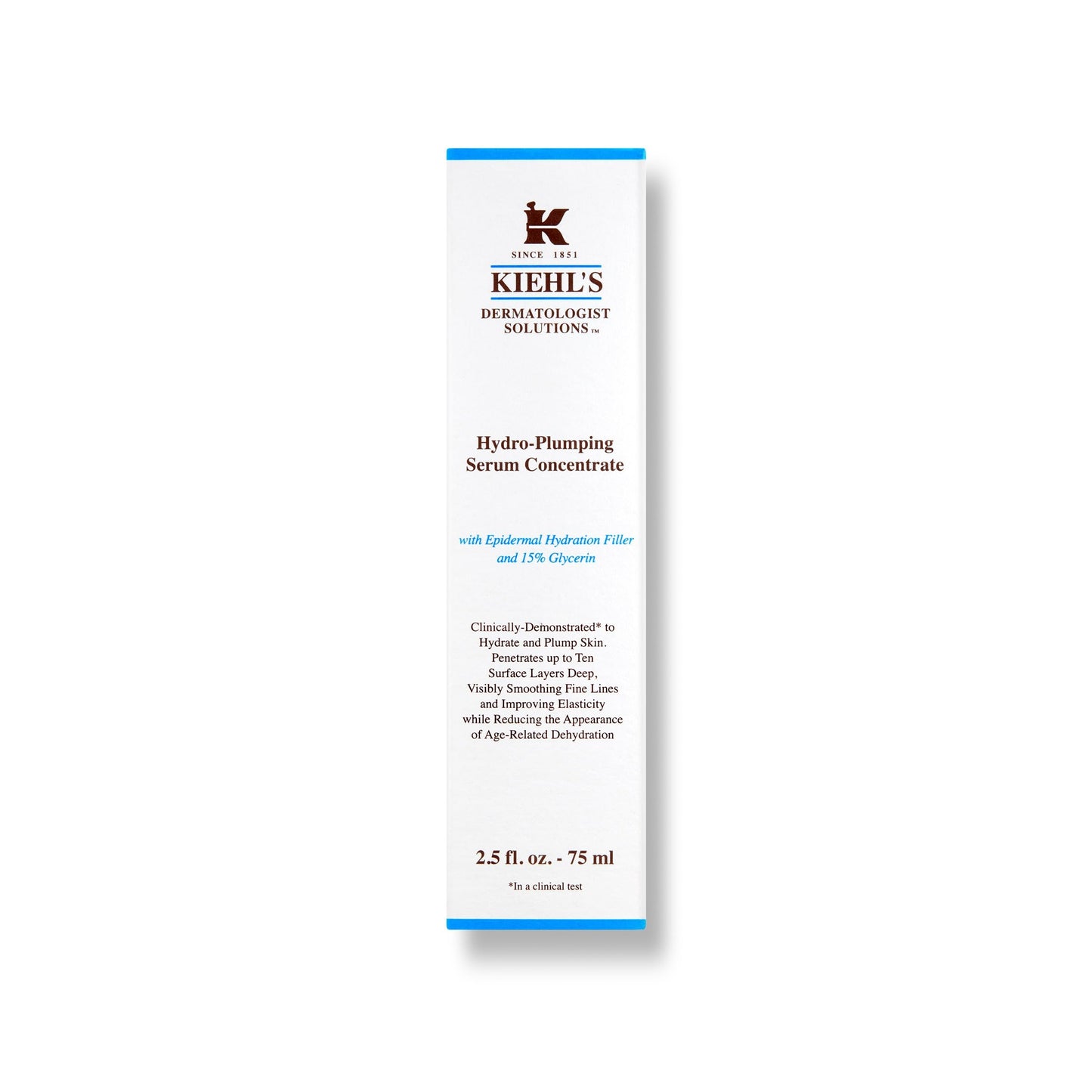 Kiehl's Hydro-Plumping Serum, Suero Facial Hidratante, Hidrata y ayuda a mejorar la apariencia de la piel dandole suavidad y sensación de elasticidad, con Relleno de Hidratación Epidérmica y 15% Glicerina, 75 ml