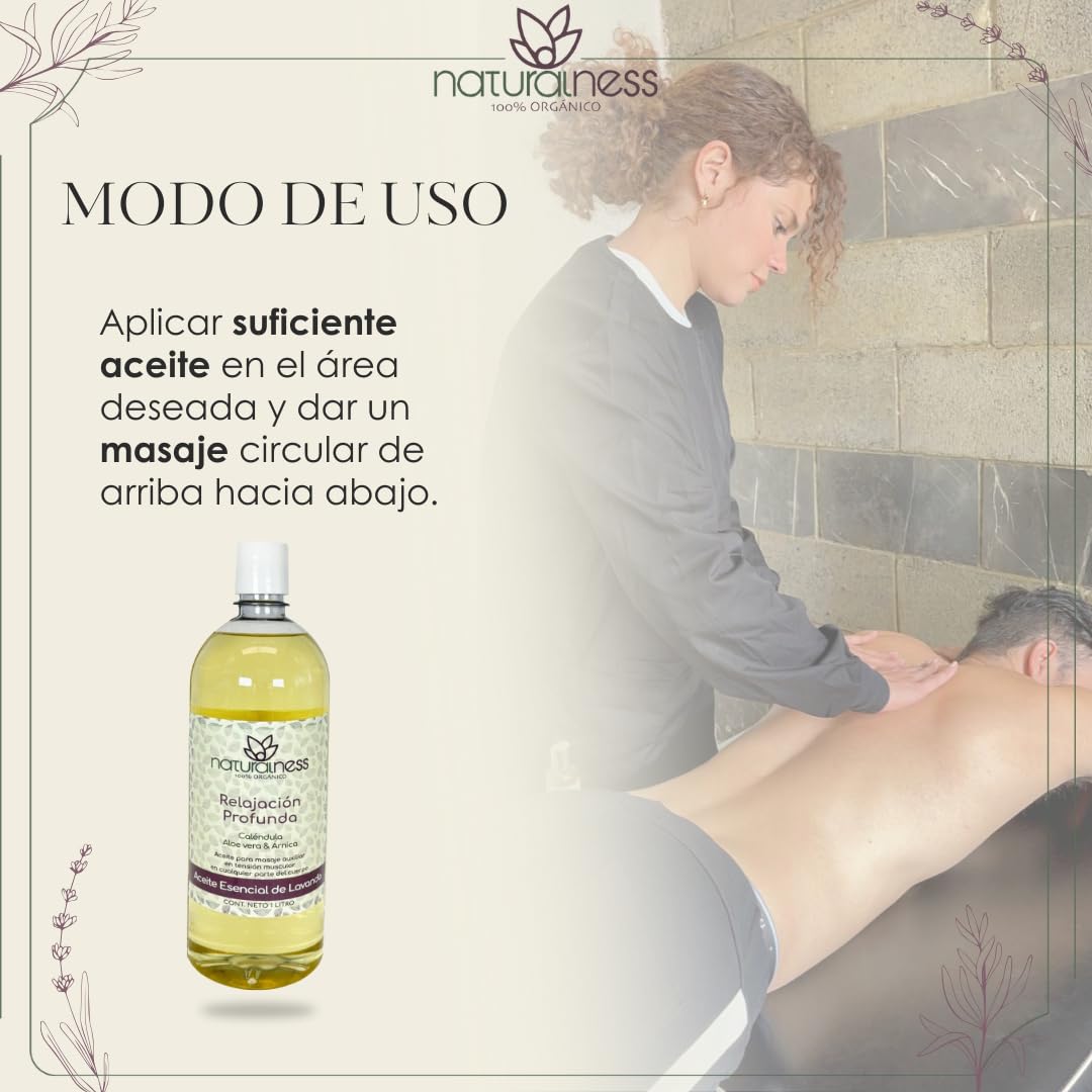 Aceite de Masaje Natureness Profunda Relajación 1 Litro