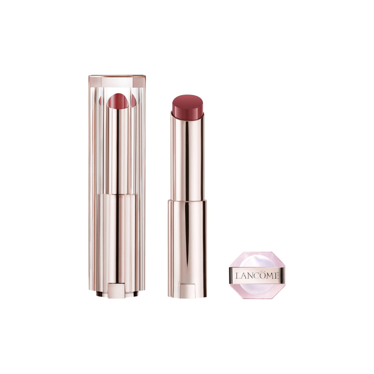Lancôme Idôle Lip Butterglow, Bálsamo Labial con Color, Cuida, Hidrata e Ilumina con su Textura Ligera, Con 12% Escualano y Ceramidas, 50 Sheik's Rosy Nude, 3 g