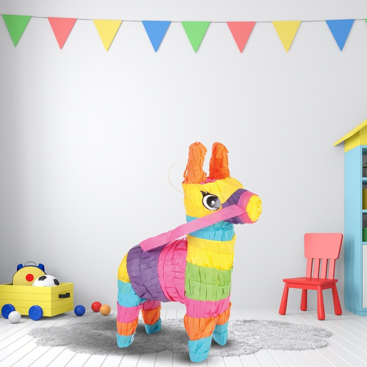 Piñata Mini Burro Rhode Island Novelty Multicolor para Todas las Edades