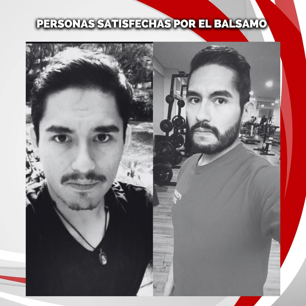 Maximus Inc -Tratamiento para Barba y Bigote – Bálsamo con 20% Bergamota - Estimula el crecimiento de Vello Facial, más densa saludable y atractiva - Cierra huecos - Es ideal para personas lampiñas o con barba - Tratamiento 1 Mes
