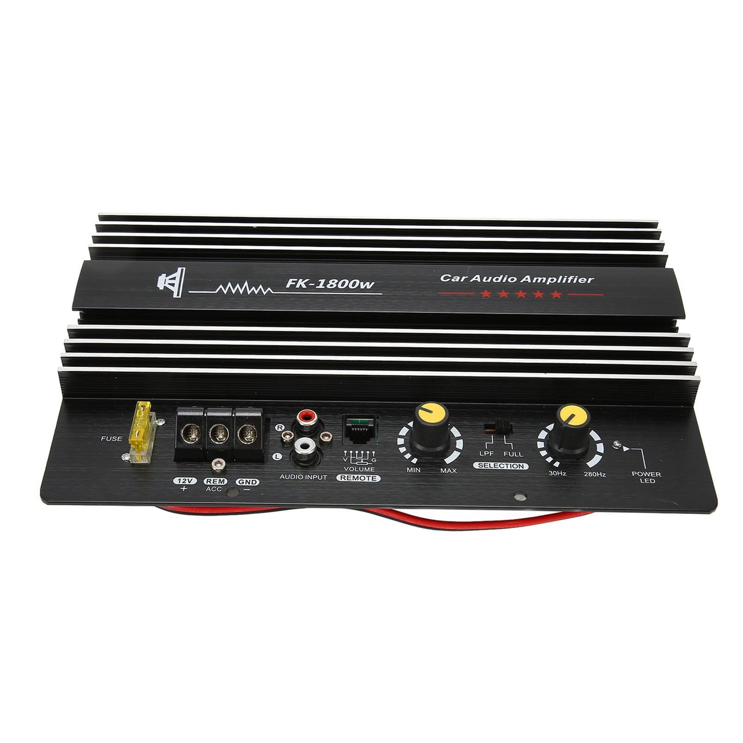 Amplificador de Potencia para Automóvil de 1800 W Preciso con Rápida Disipación y Sonido Claro para Subwoofer