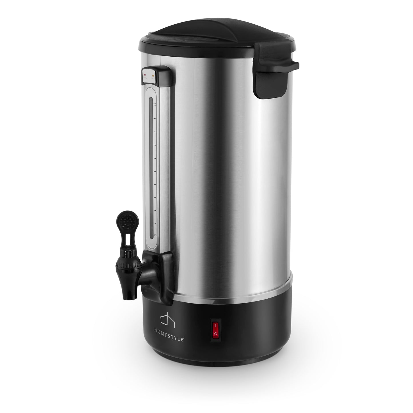 Cafetera Percoladora Homestyle 50 Tazas, Acero Inoxidable, Sistema de Percolación para Café Intenso