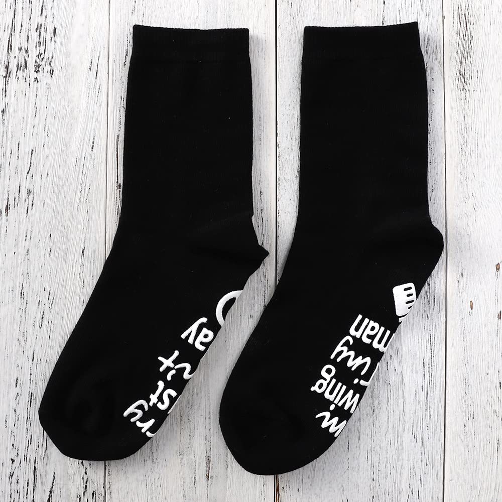 Calcetines para el embarazo, regalo para madres embarazadas, día de la madre, Negro-1, One Size
