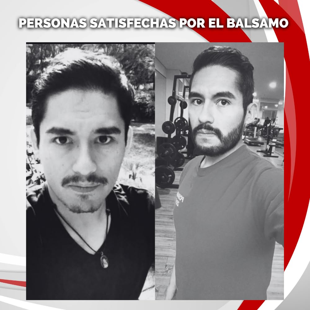 Tratamiento para Barba y Bigote – Bálsamo con 20% Bergamota - Estimula el crecimiento de Vello Facial, más densa saludable y atractiva - Cierra huecos - Es ideal para personas lampiñas o con barba - Tratamiento 1 Mes