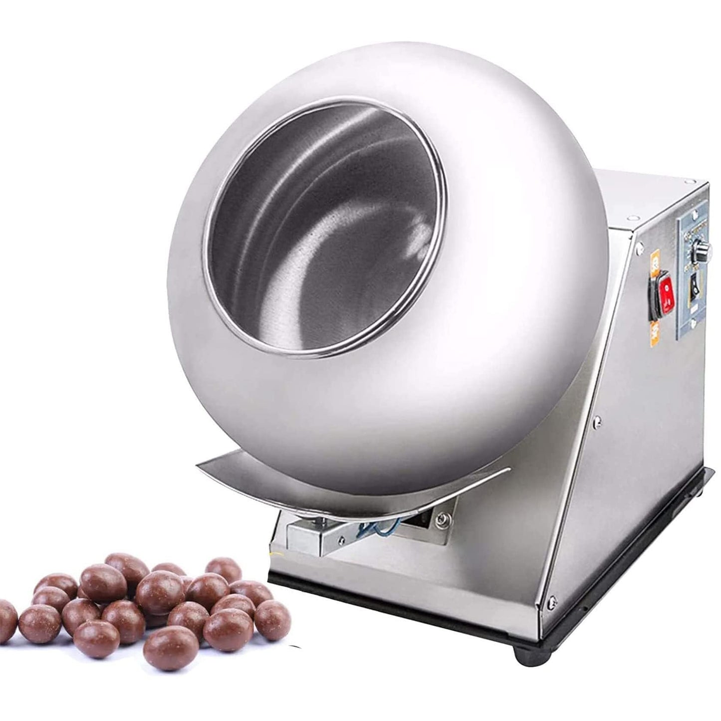 Máquina de recubrimiento de azúcar, pequeña mini máquina de revestimiento de chocolate comercial, máquina pulidora de recubrimiento de chocolate de 2-5 kg/H Máquina secadora de recubrimiento
