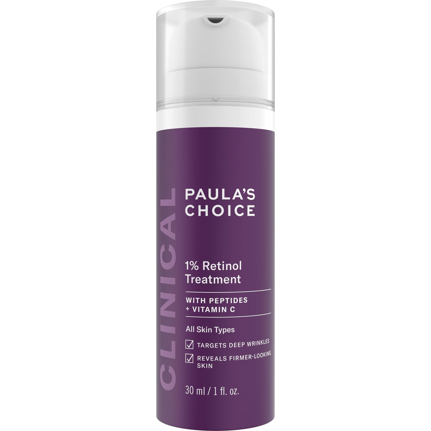 Tratamiento con Retinol 1% Paula's Choice Peptides y Vitamina C 1 oz para Arrugas Profundas