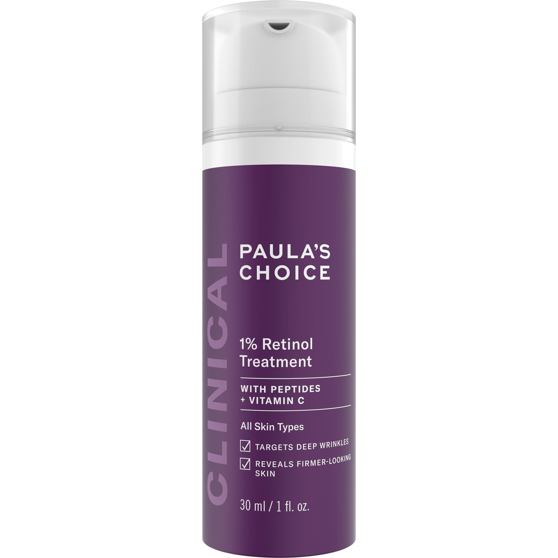 Tratamiento con Retinol 1% Paula's Choice Peptides y Vitamina C 1 oz para Arrugas Profundas