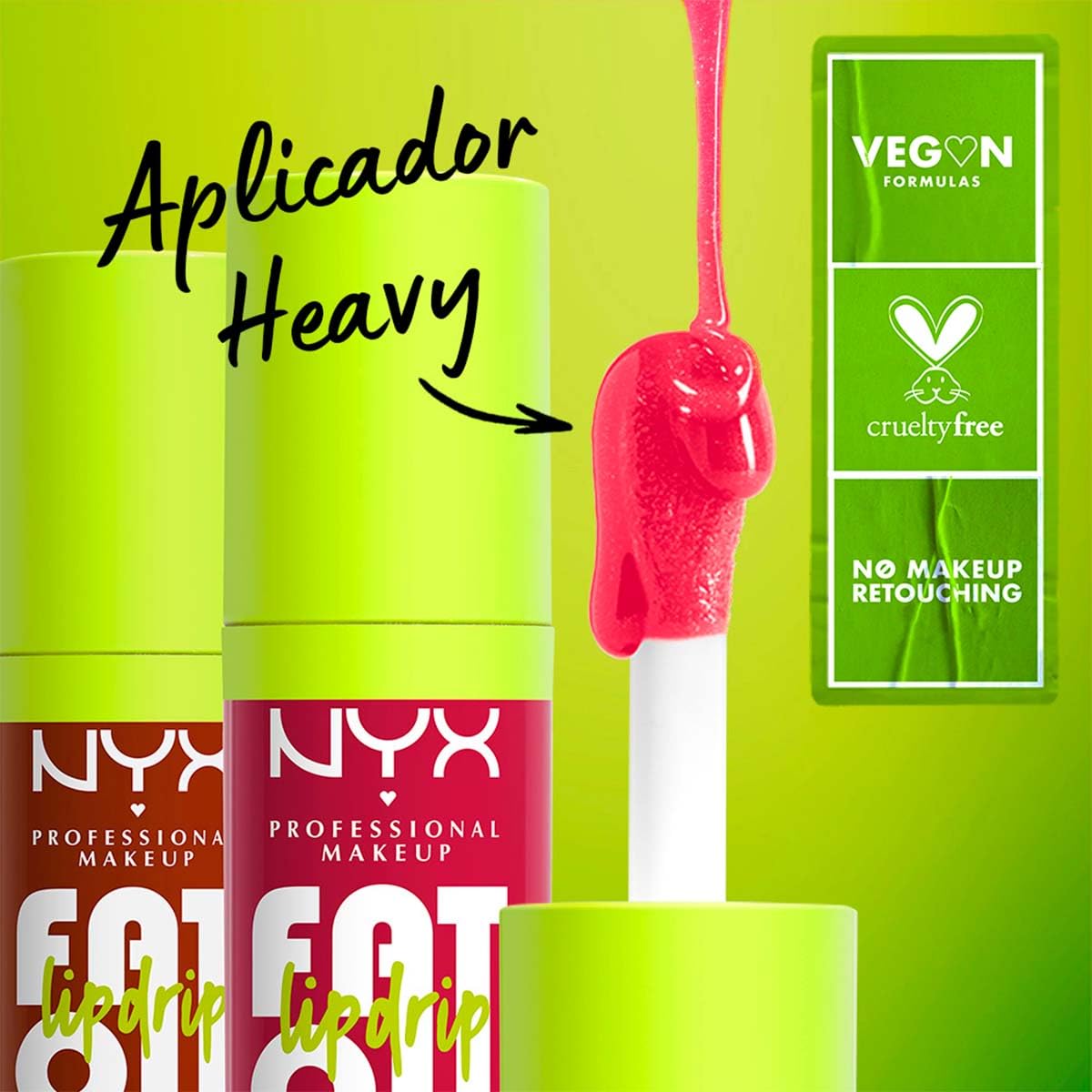 NYX Professional Makeup, Fat Oil Lip Drip Gloss, 4.8ml. Tono: News Feed. Brillo labial hidratante con efecto jugoso hasta por 12 horas. Infusionado con aceite de aguacate, mora y frambuesa para una sensación no pegajosa. Fórmula vegana.
