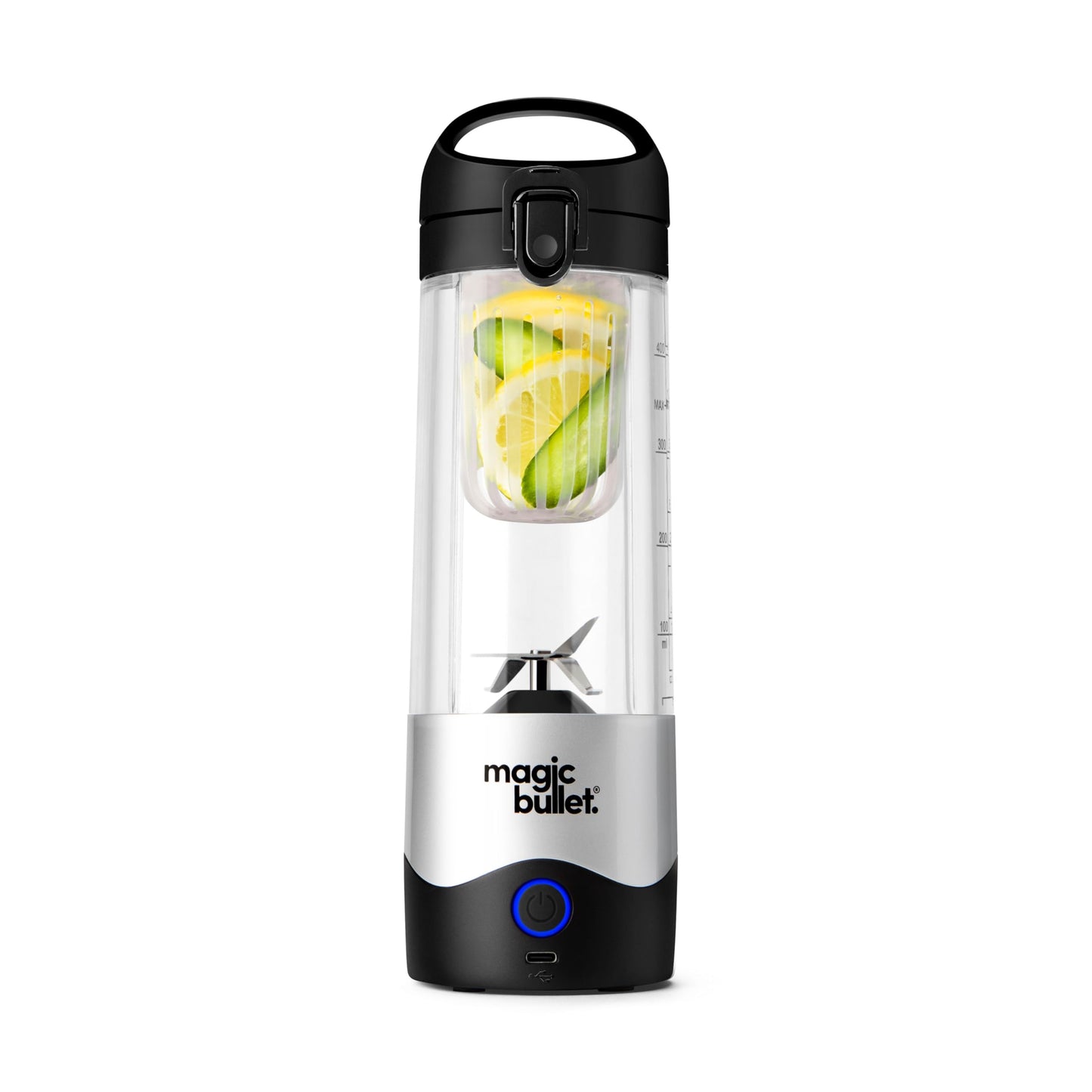 magic bullet Batidora portátil MBPB50100 Plata, 16 onzas