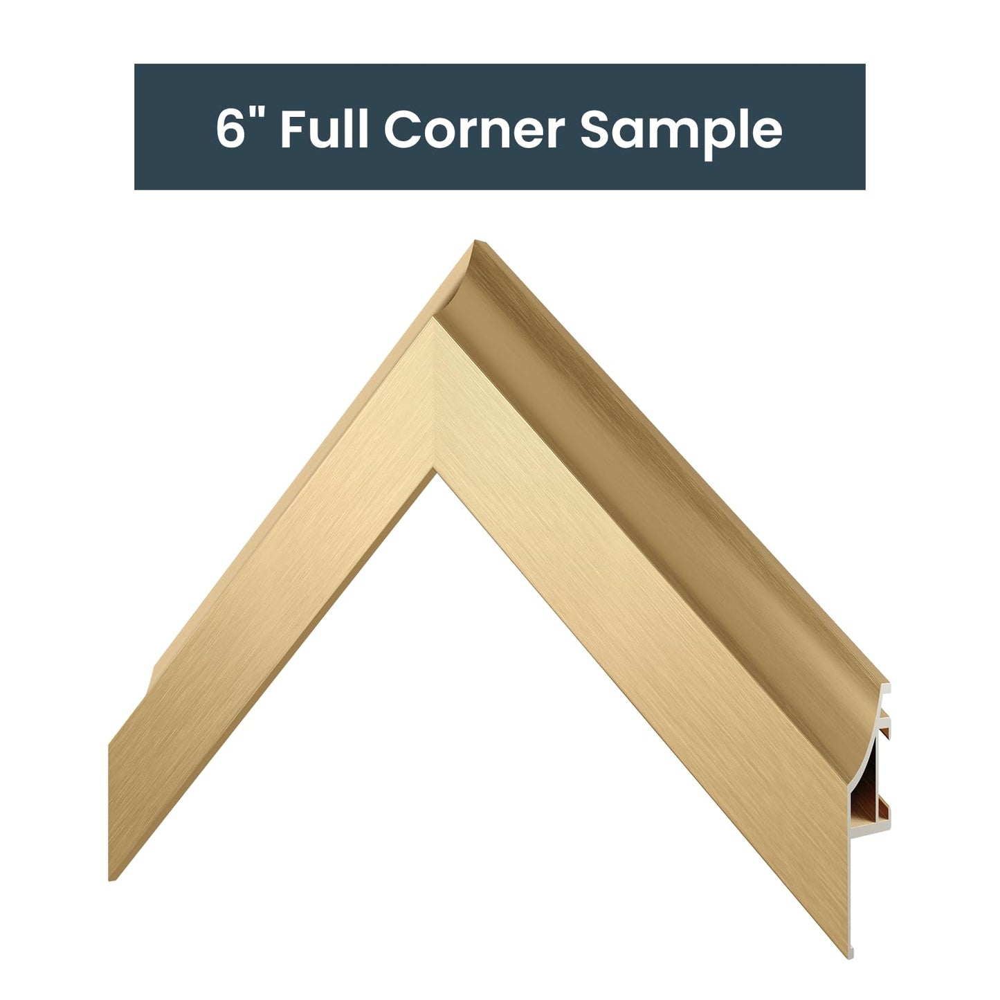 Frame My TV Deco - Marcos de aleación para TV, bisel dorado pálido, compatible solo con Samsung The Frame TV y Pro (32 pulgadas, compatible con 2021-2025)