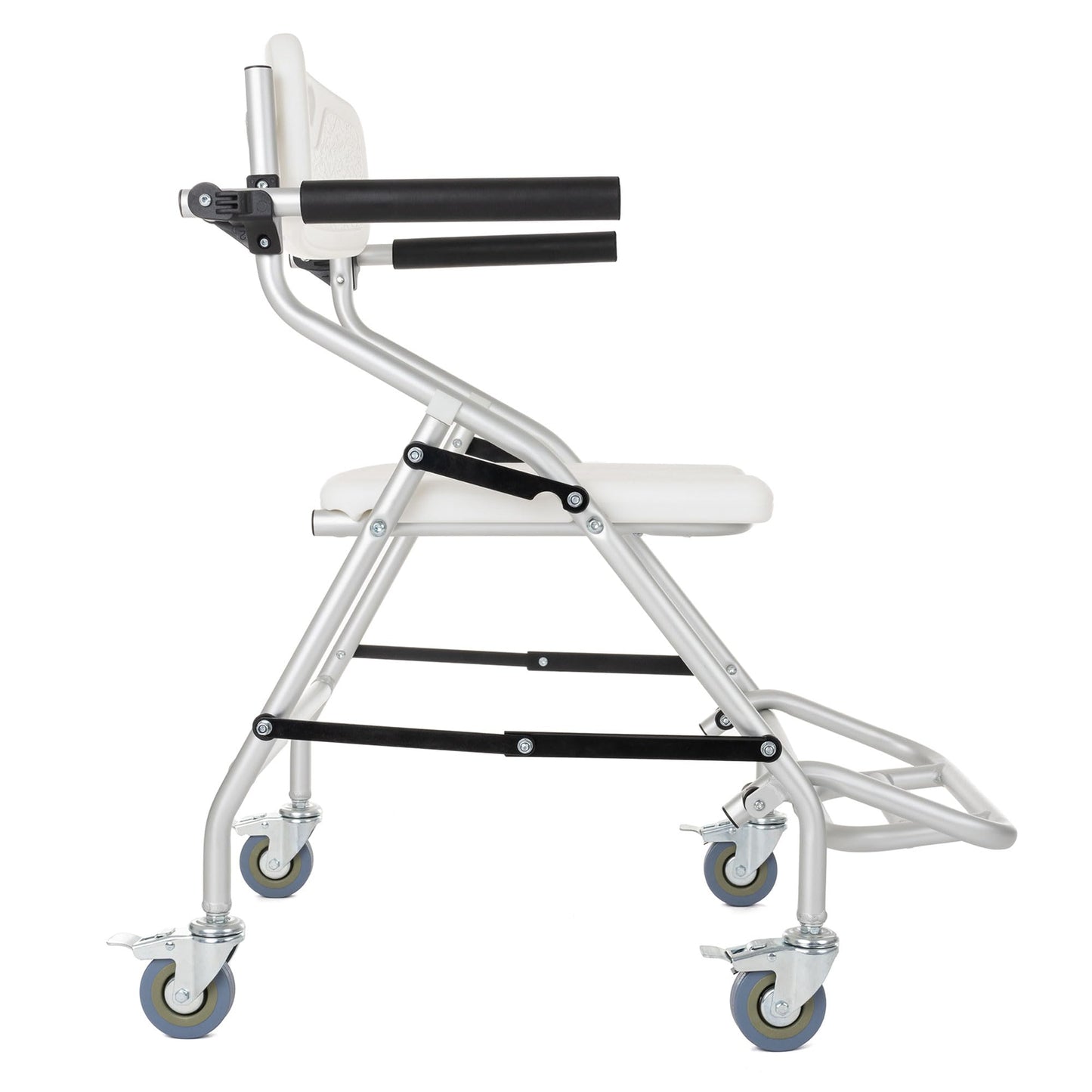 Silla de Ducha Aluminio Ruedas Plegable Traslado